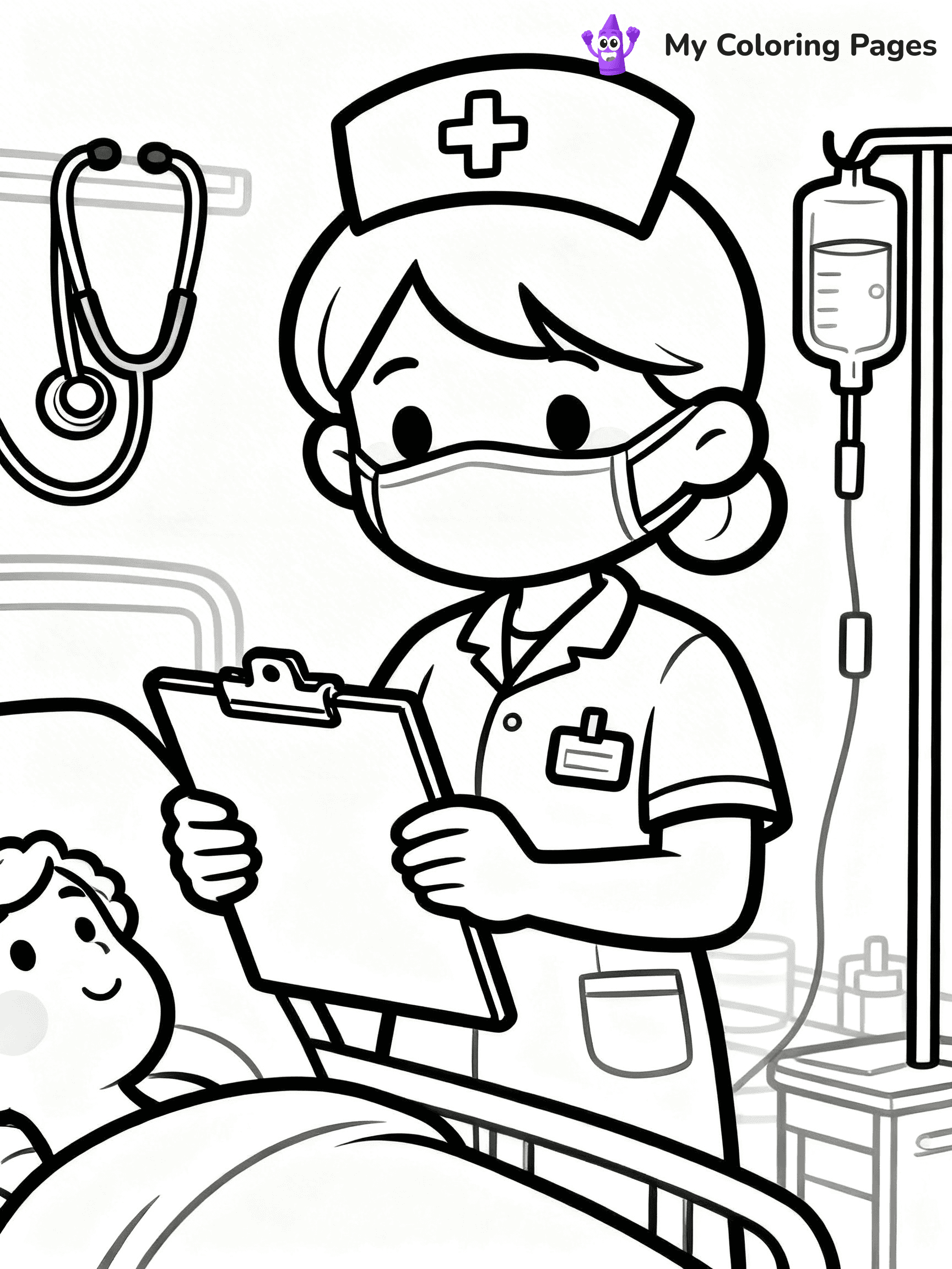 Nurse Coloring Pages - 18