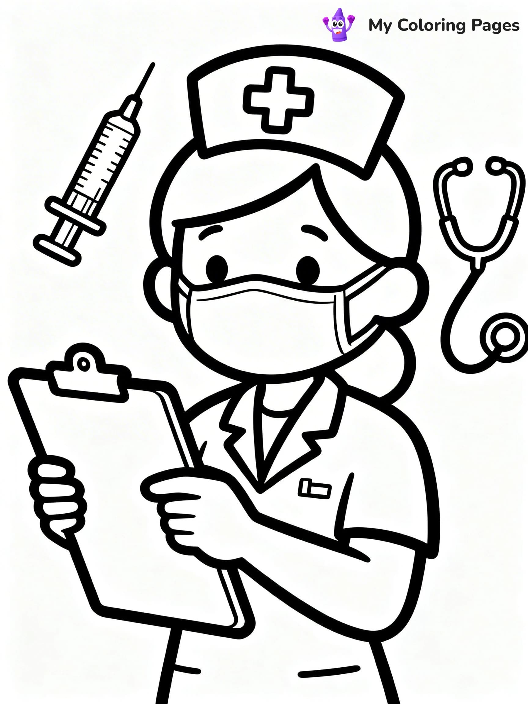 Nurse Coloring Pages - 16