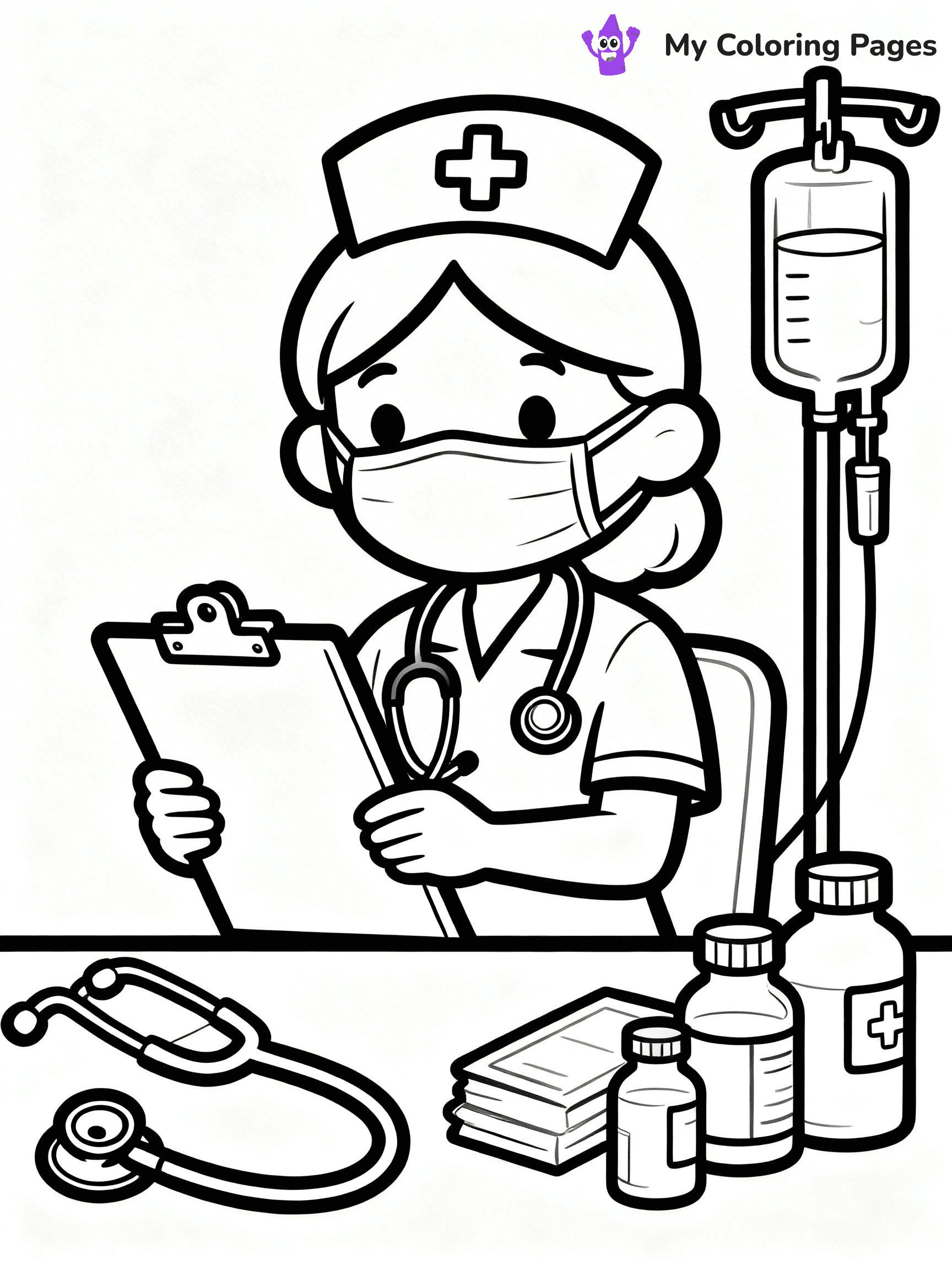 Nurse Coloring Pages - 15