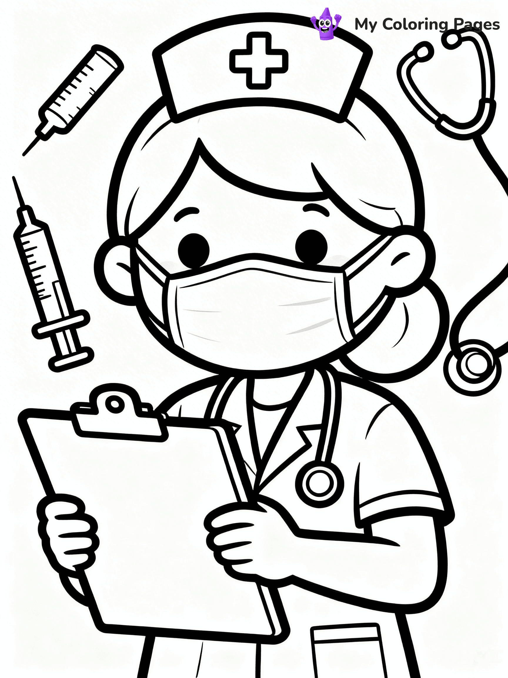 Nurse Coloring Pages - 14