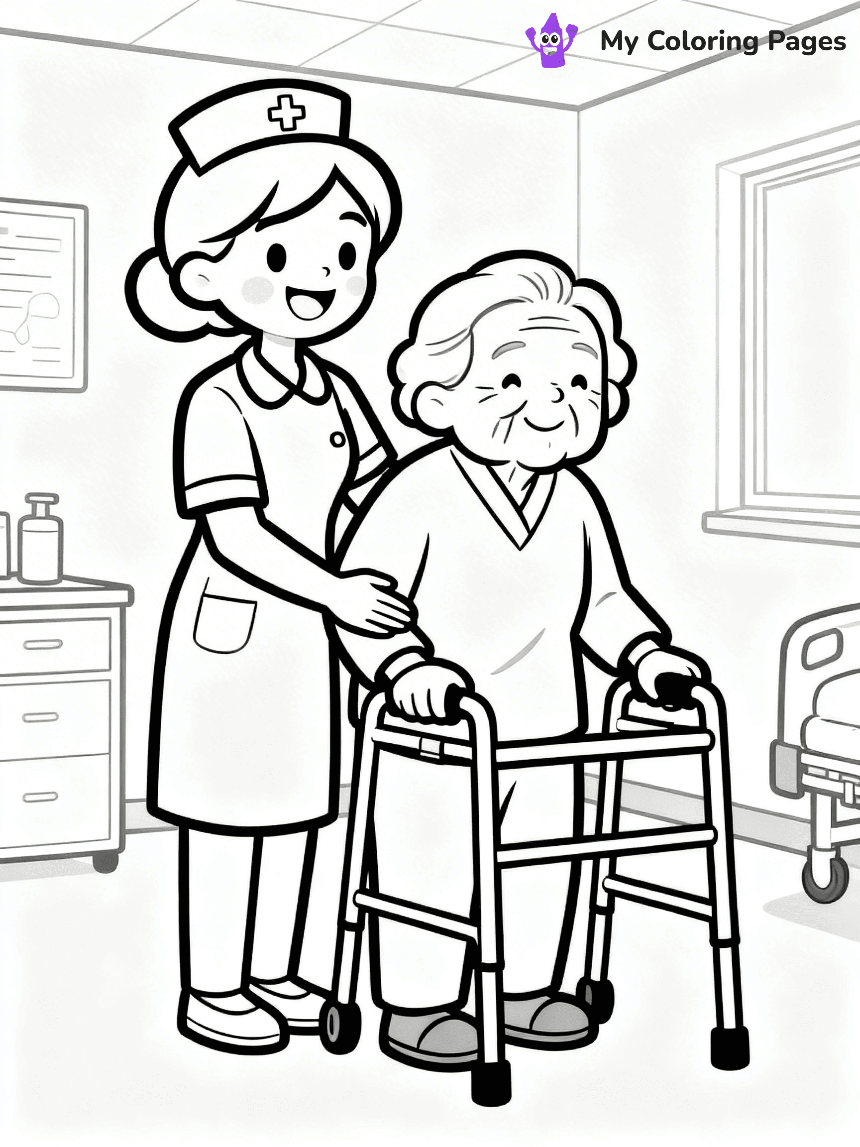 Nurse Coloring Pages - 13