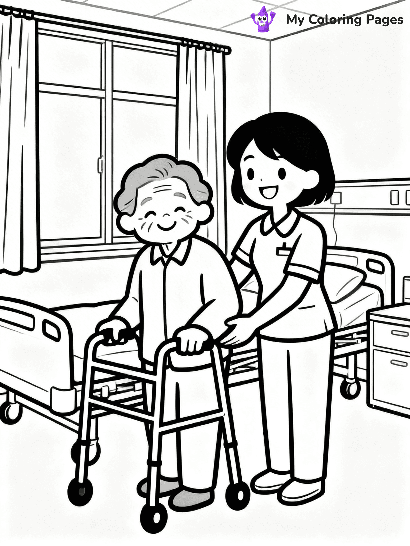 Nurse Coloring Pages - 12