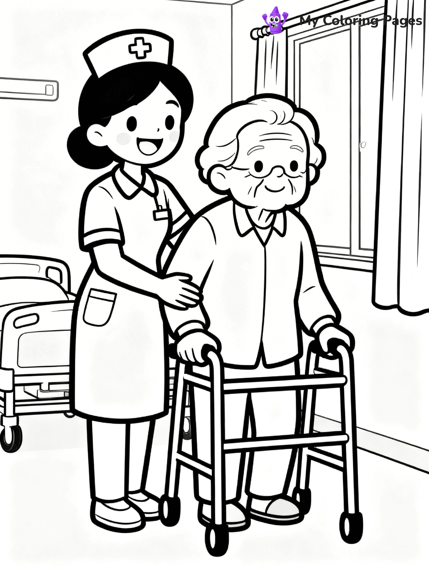 Nurse Coloring Pages - 11