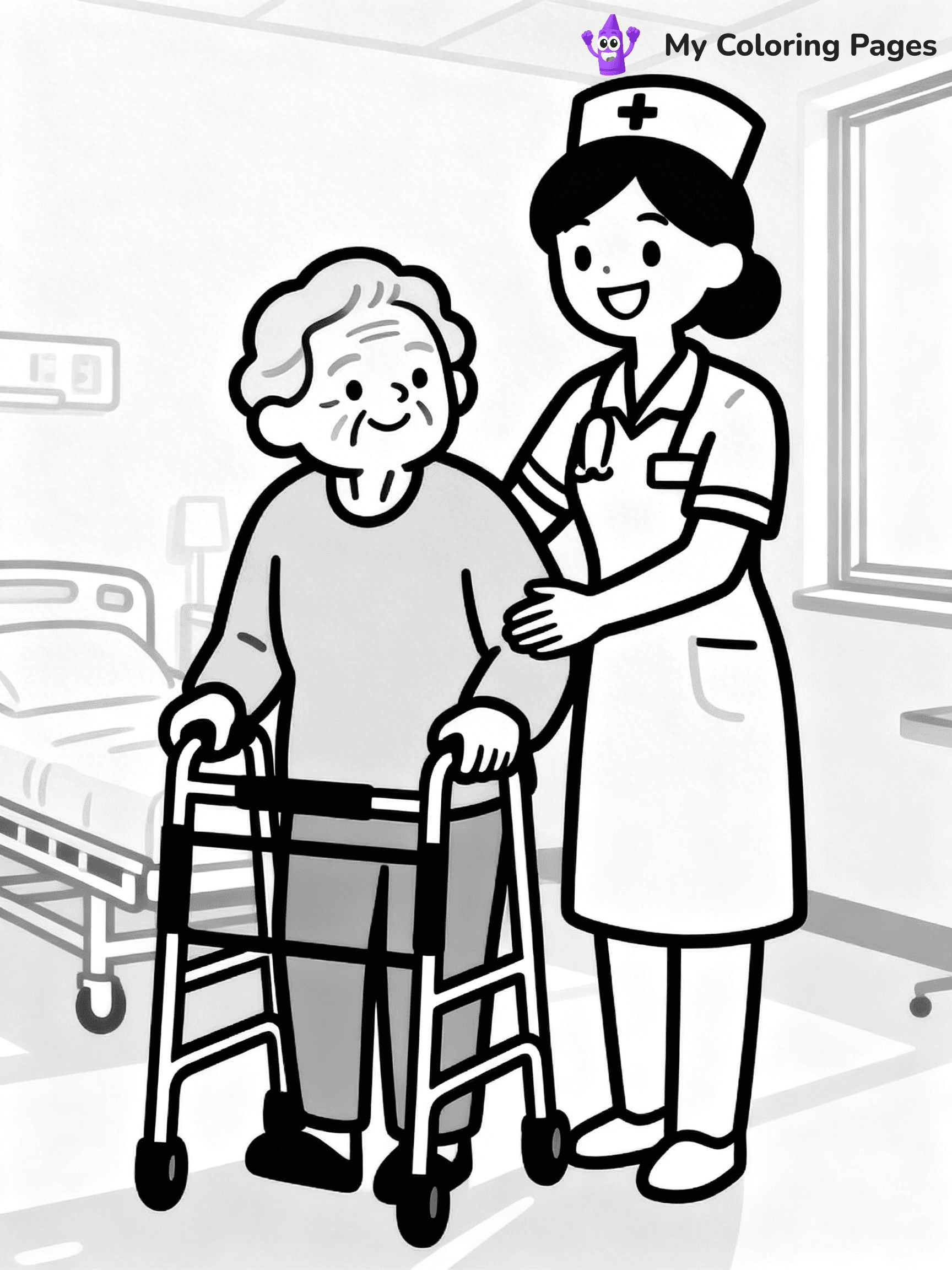 Nurse Coloring Pages - 9