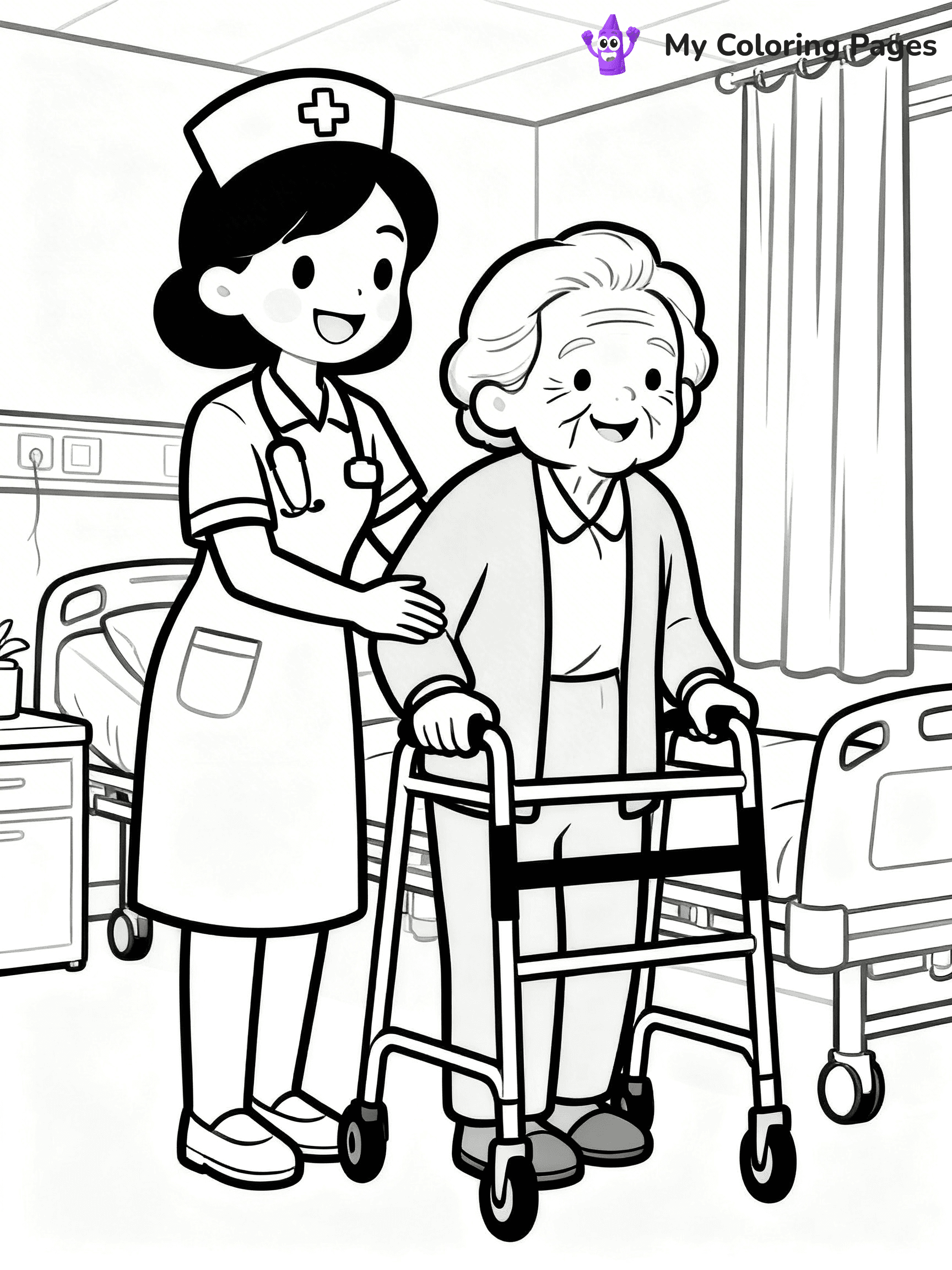 Nurse Coloring Pages - 8