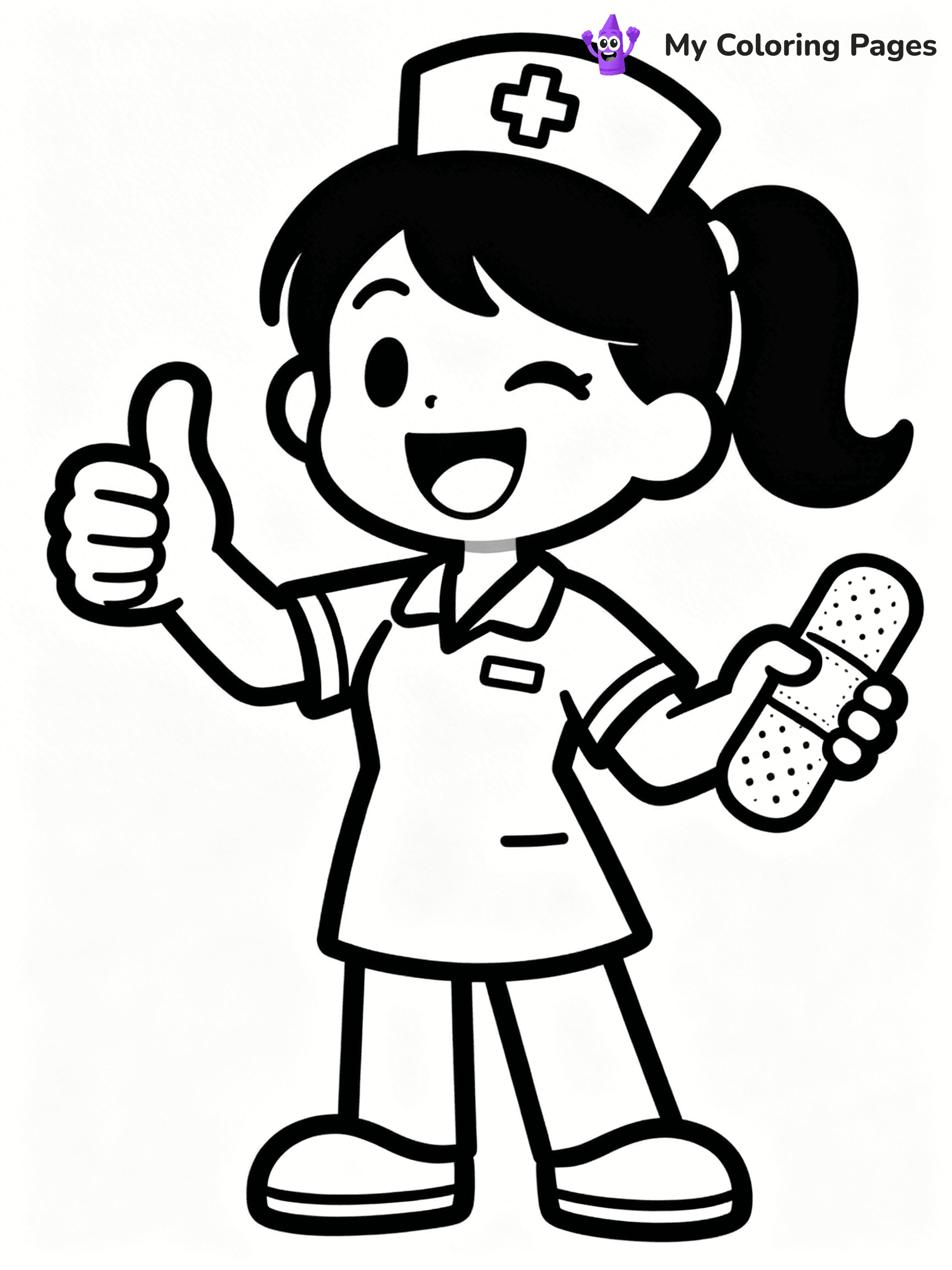 Nurse Coloring Pages - 4