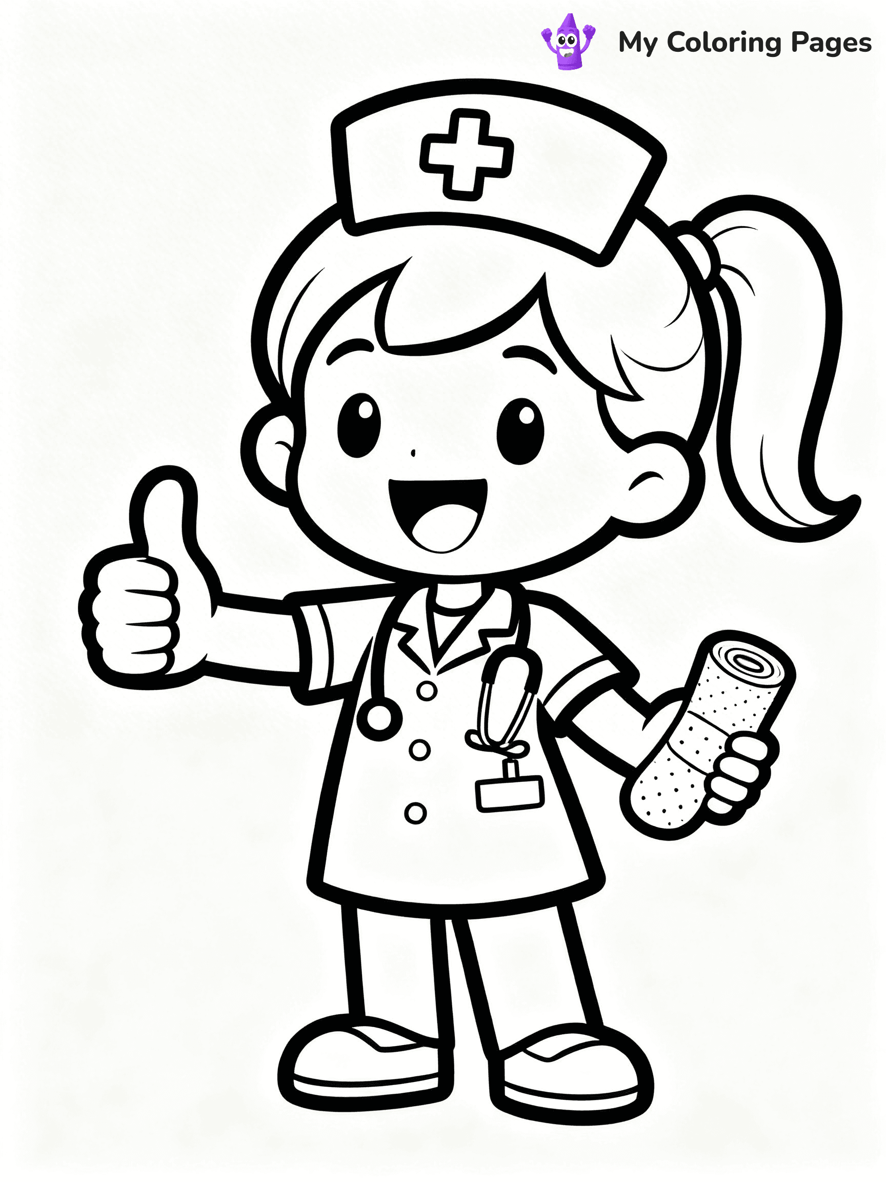 Nurse Coloring Pages - 1