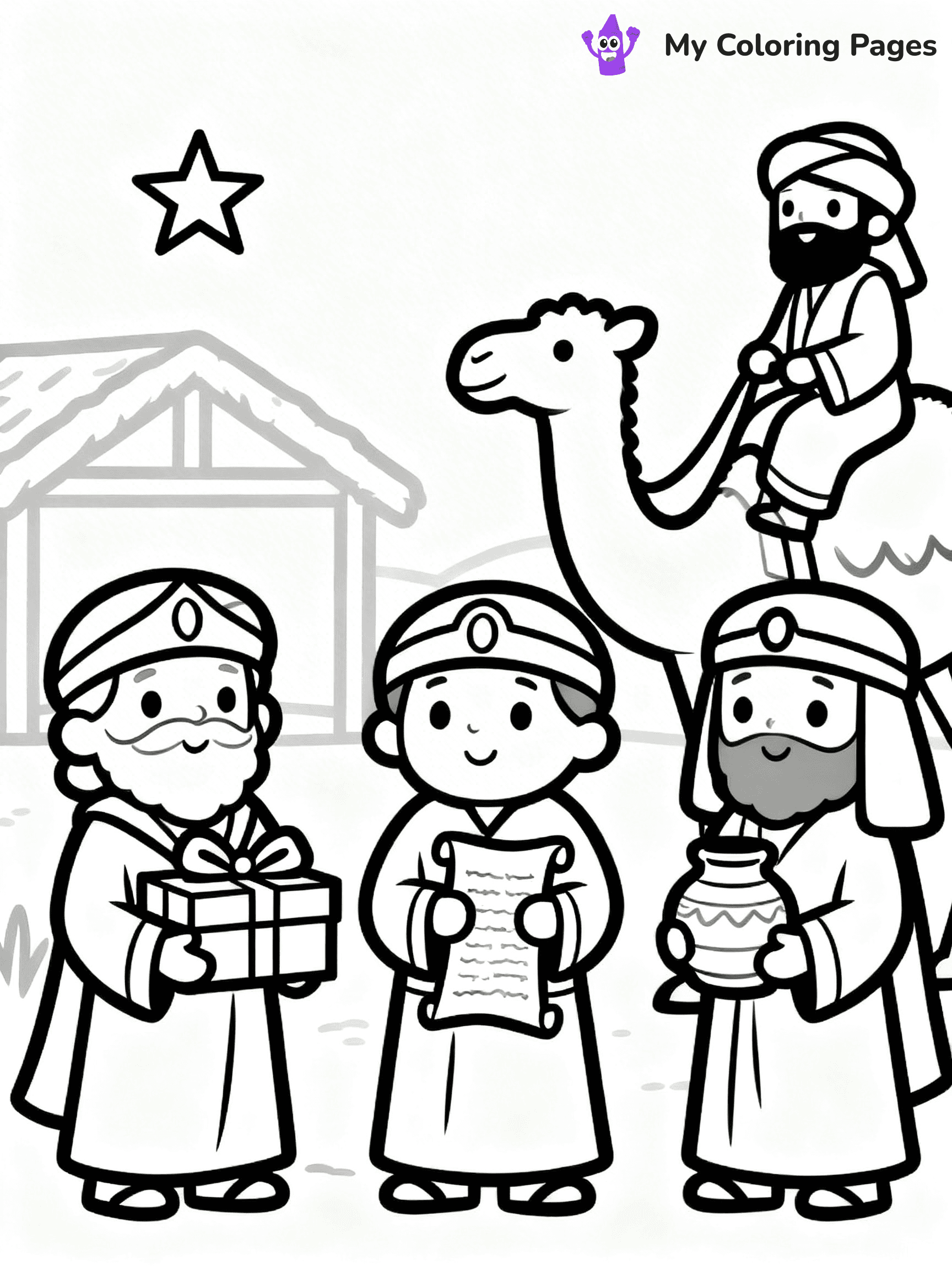 Manger Coloring Pages - 24