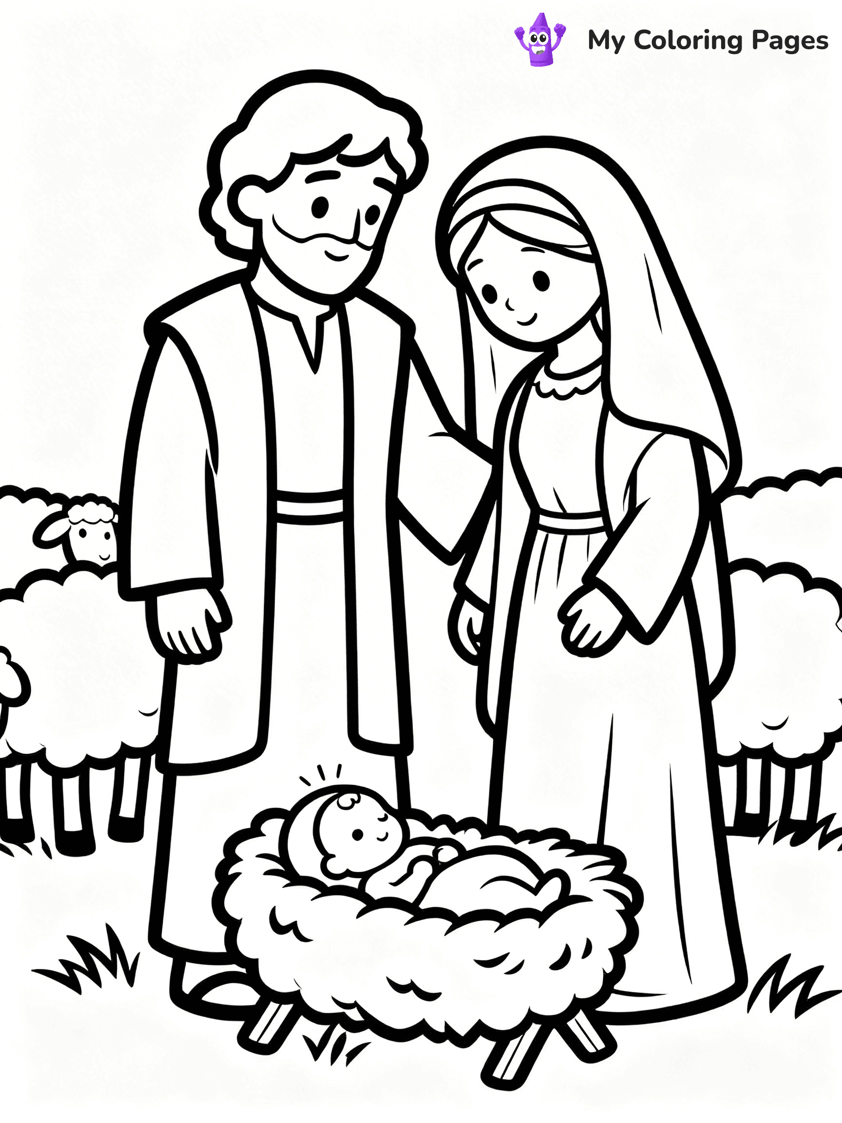 Manger Coloring Pages - 20