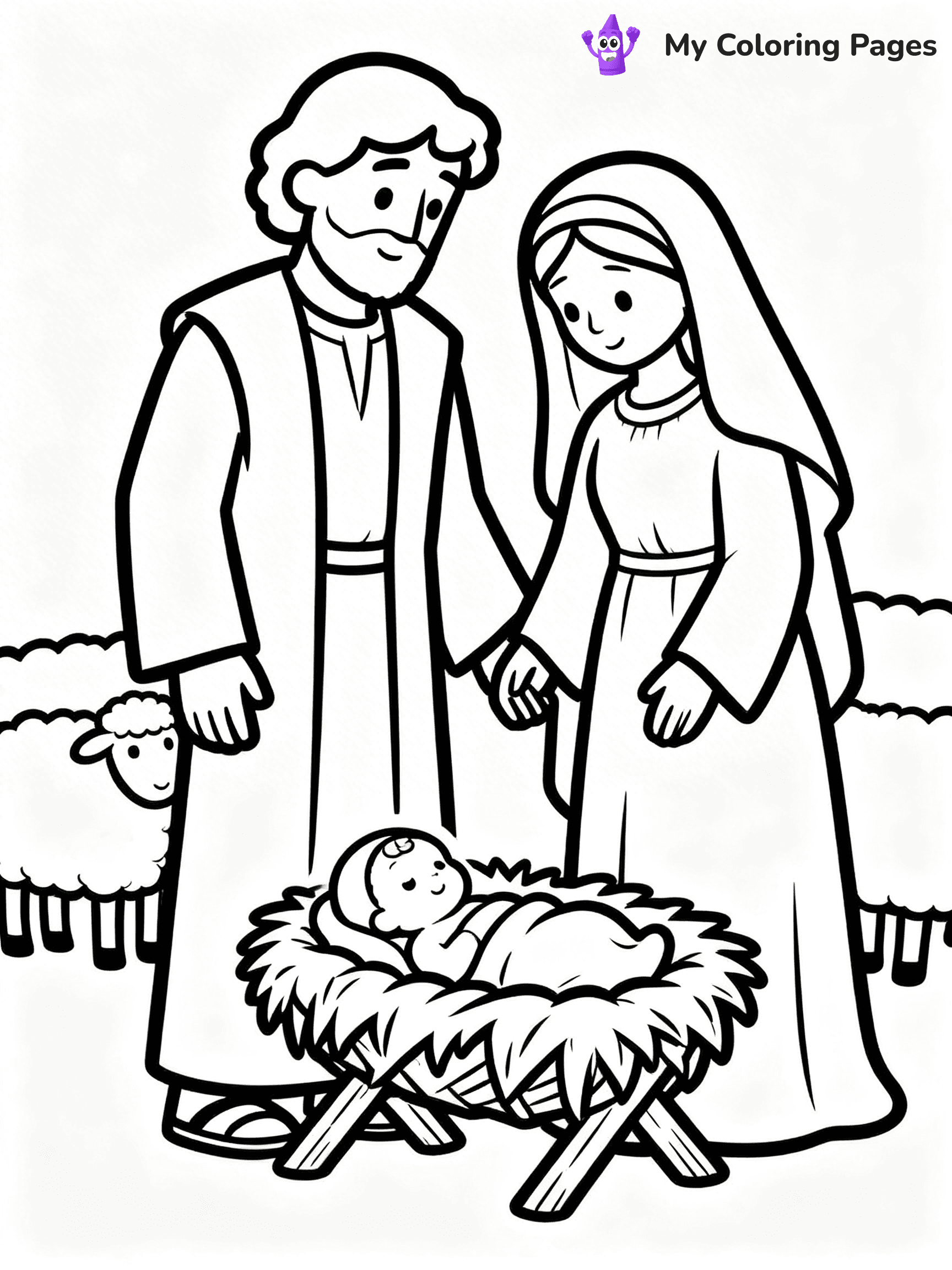 Manger Coloring Pages - 17