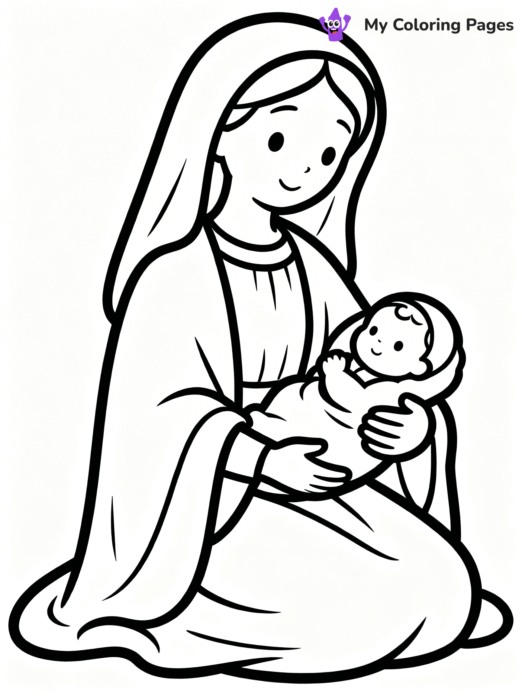 Manger Coloring Pages - 15