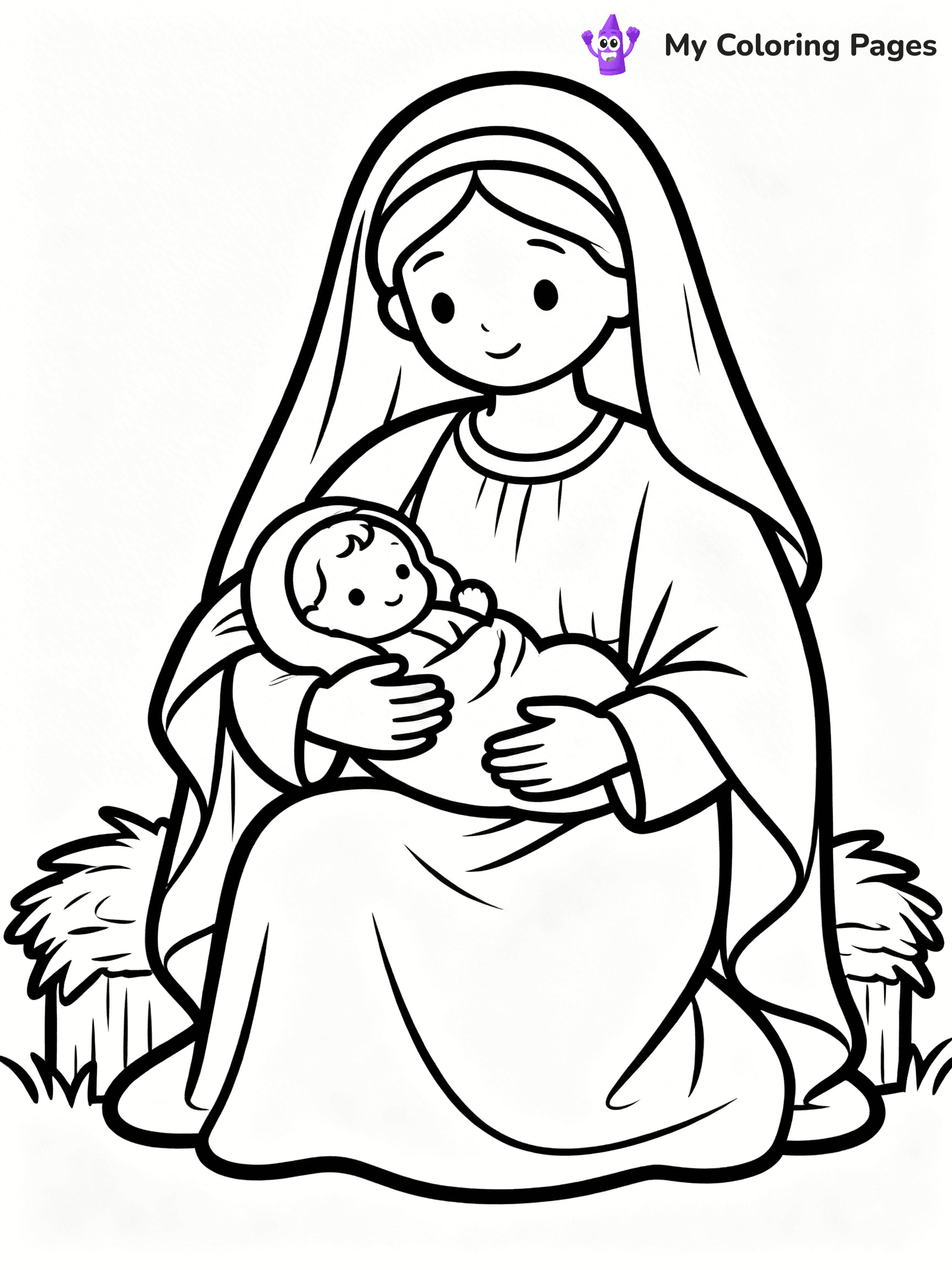 Manger Coloring Pages - 14