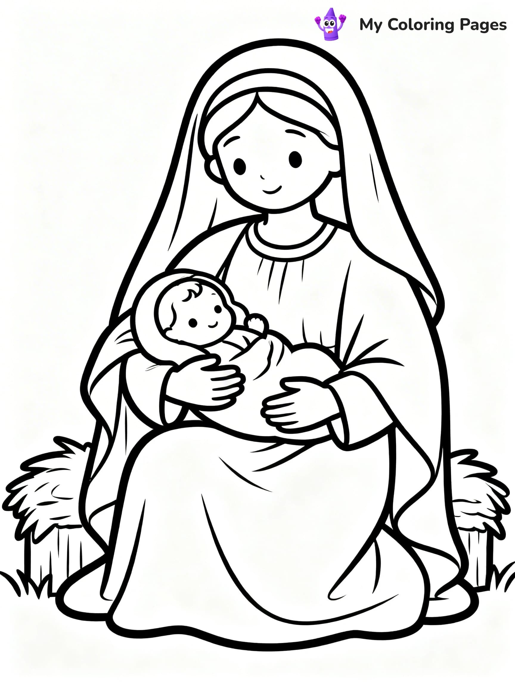 Manger Coloring Pages - 14
