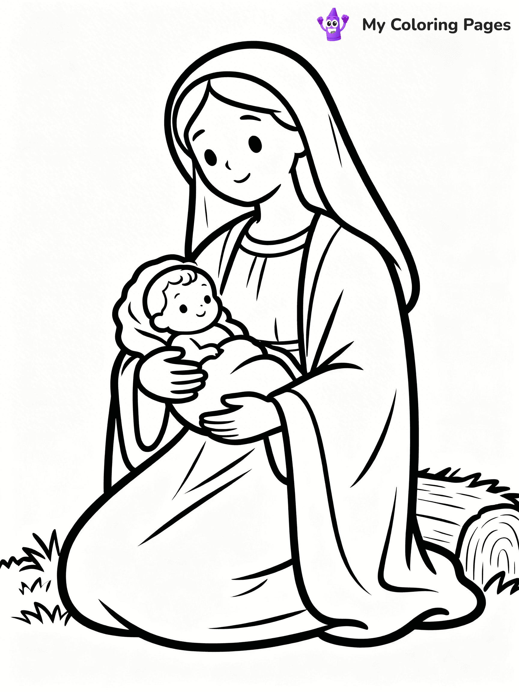 Manger Coloring Pages - 13