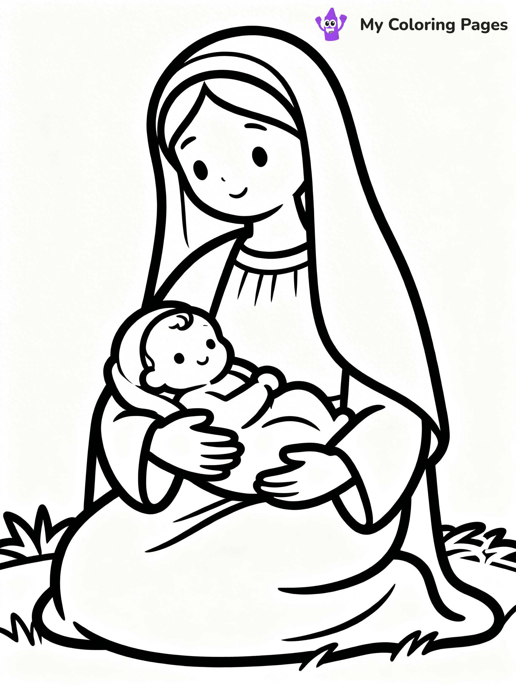 Manger Coloring Pages - 12