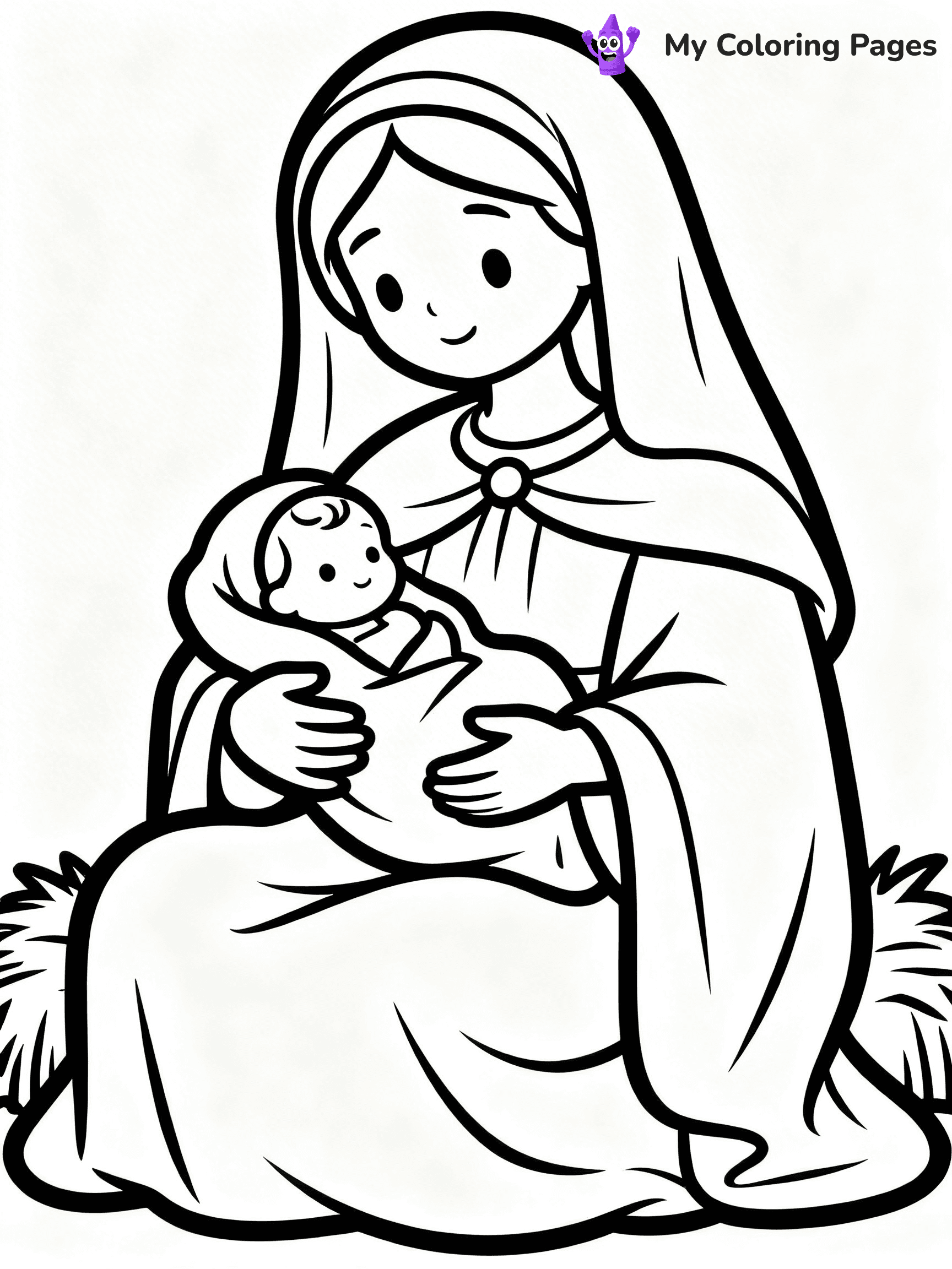 Manger Coloring Pages - 11