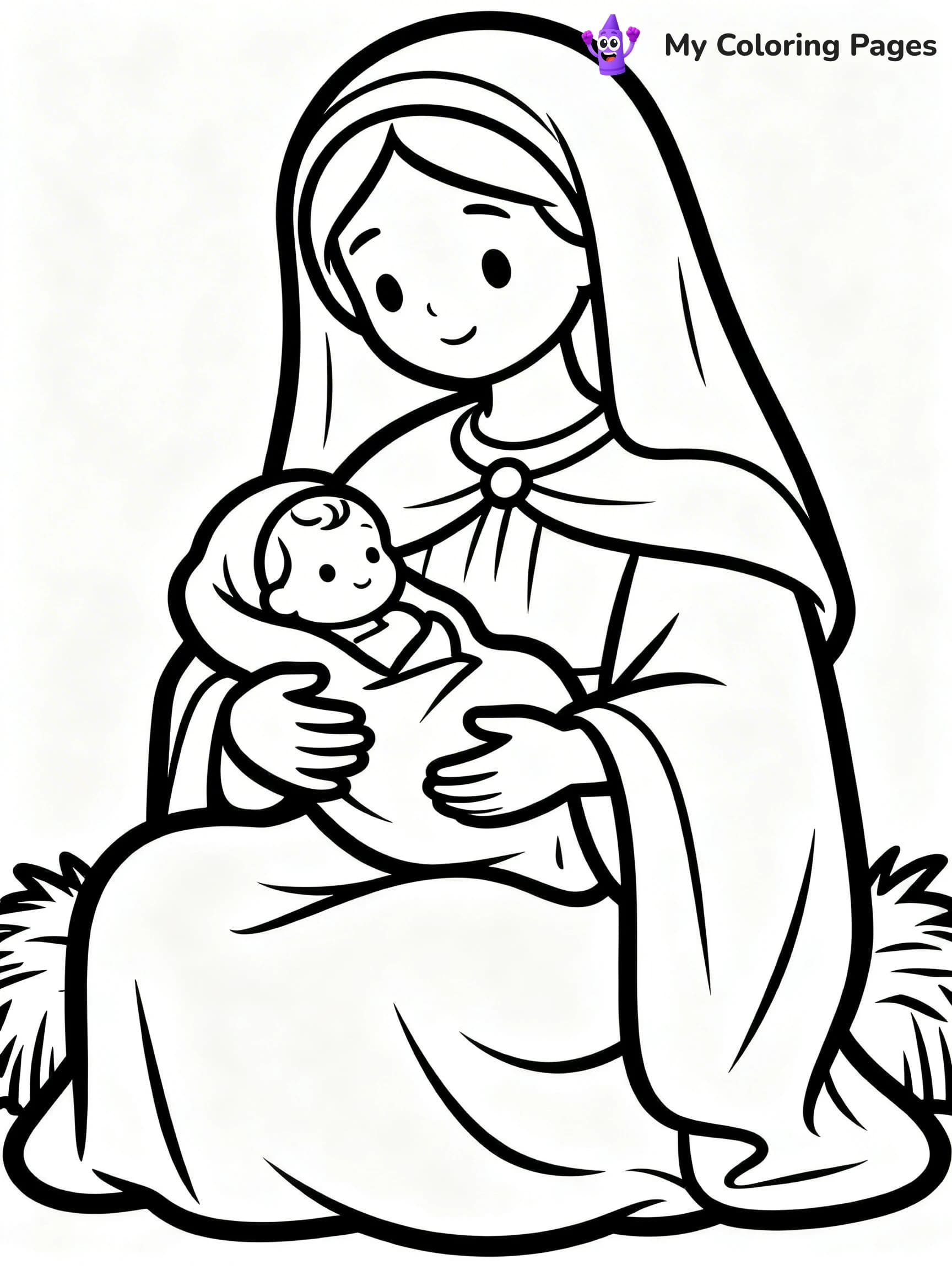 Manger Coloring Pages - 11