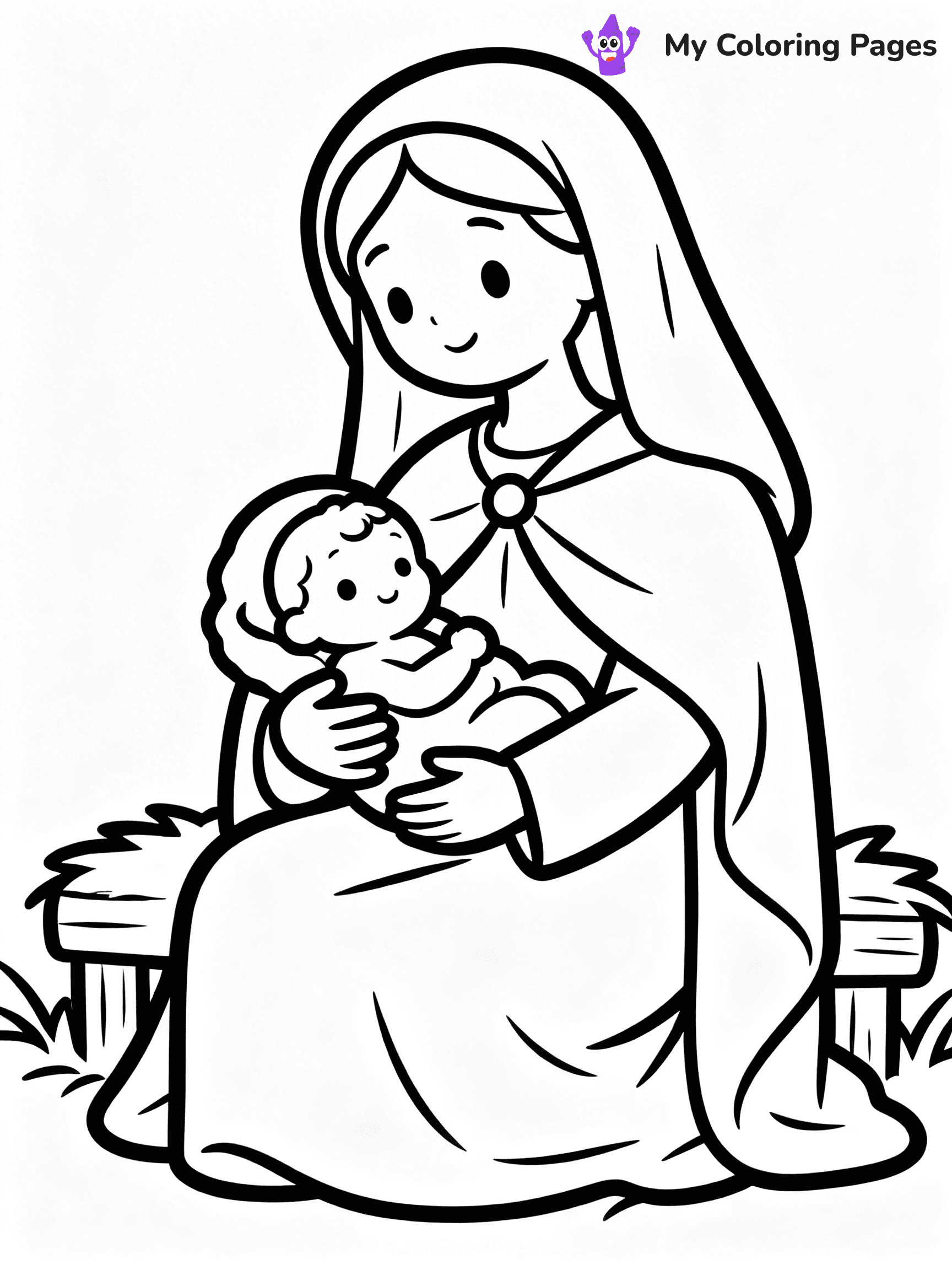 Manger Coloring Pages - 10