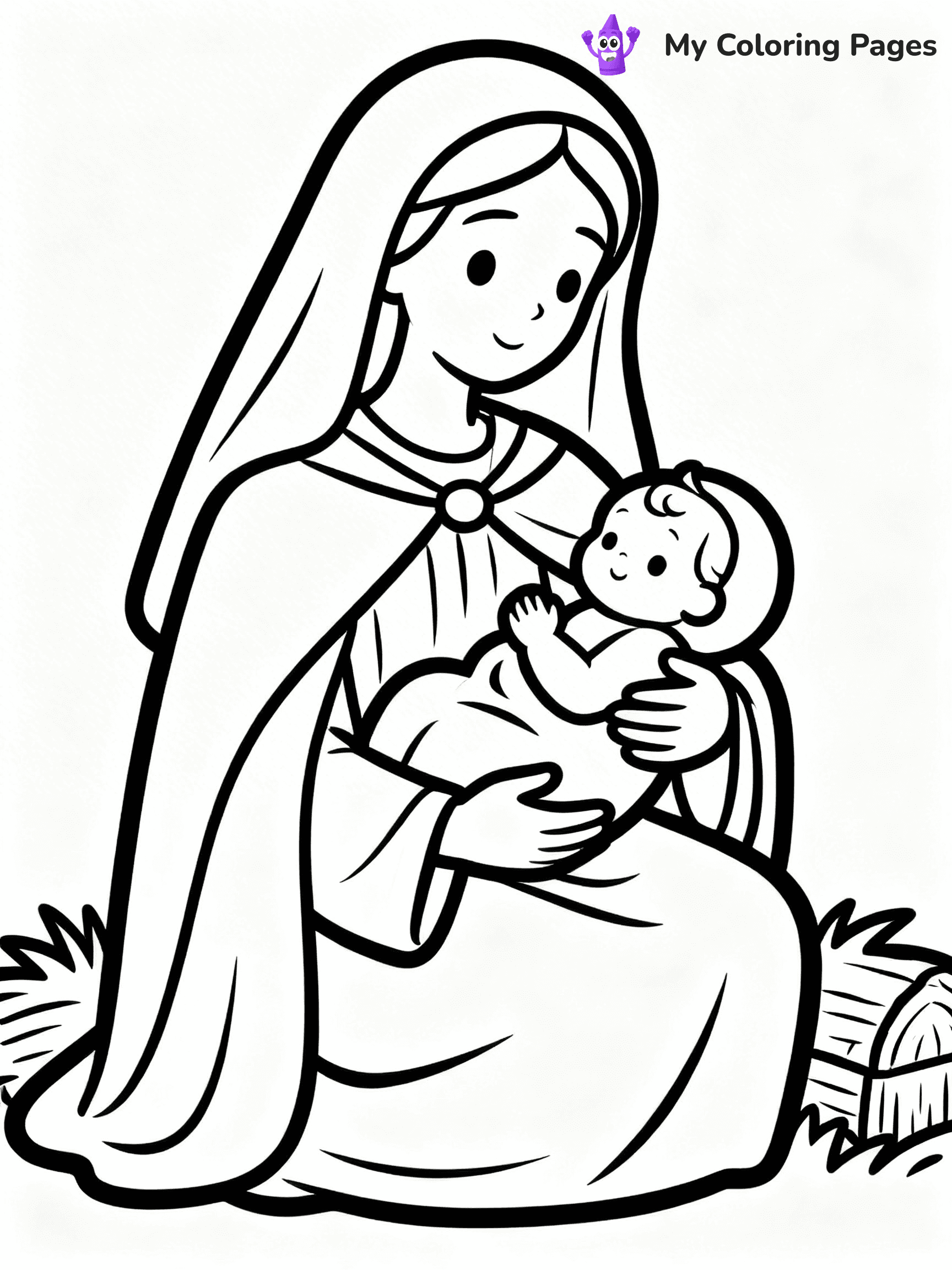 Manger Coloring Pages - 9