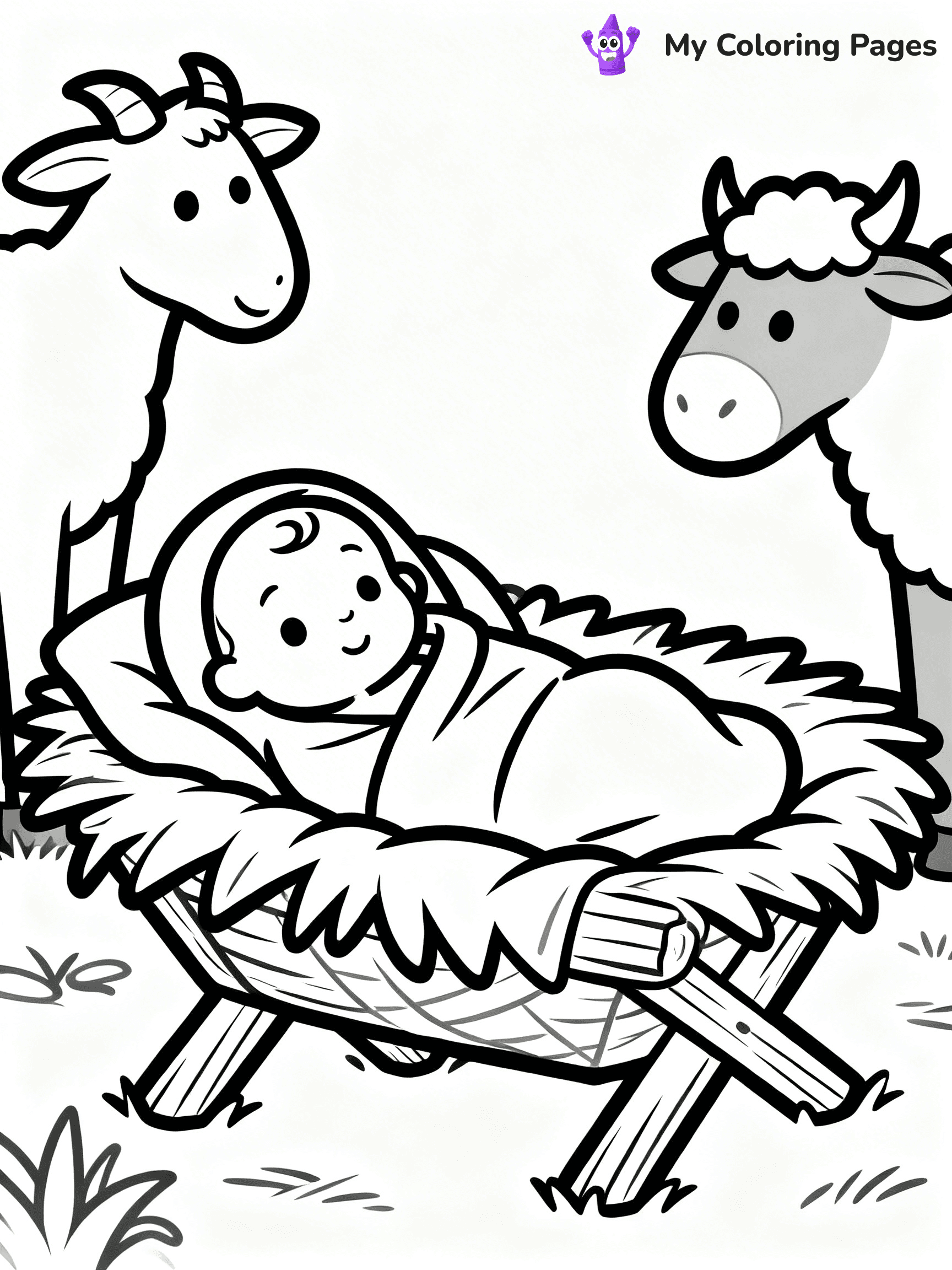 Manger Coloring Pages - 7