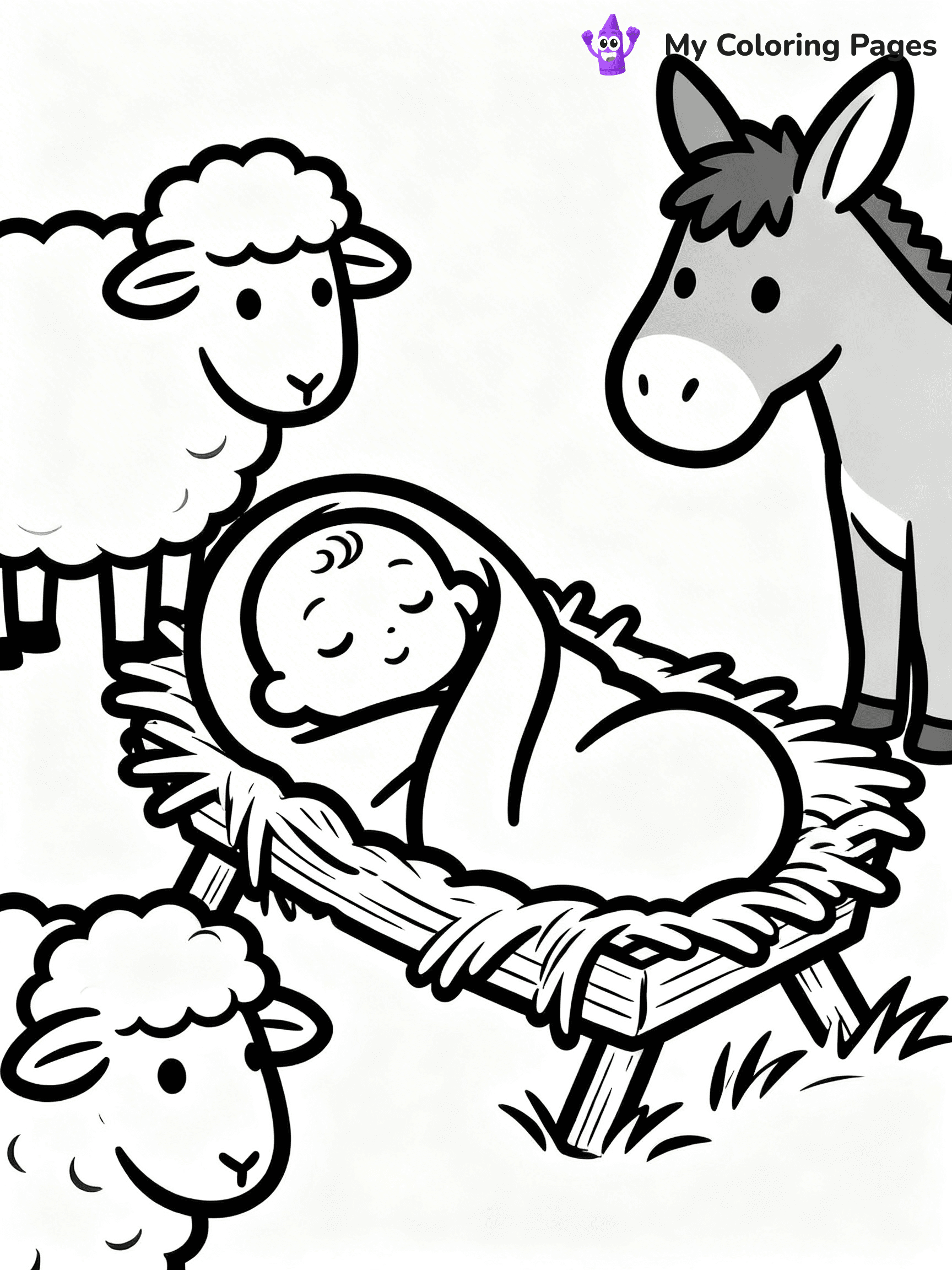 Manger Coloring Pages - 6