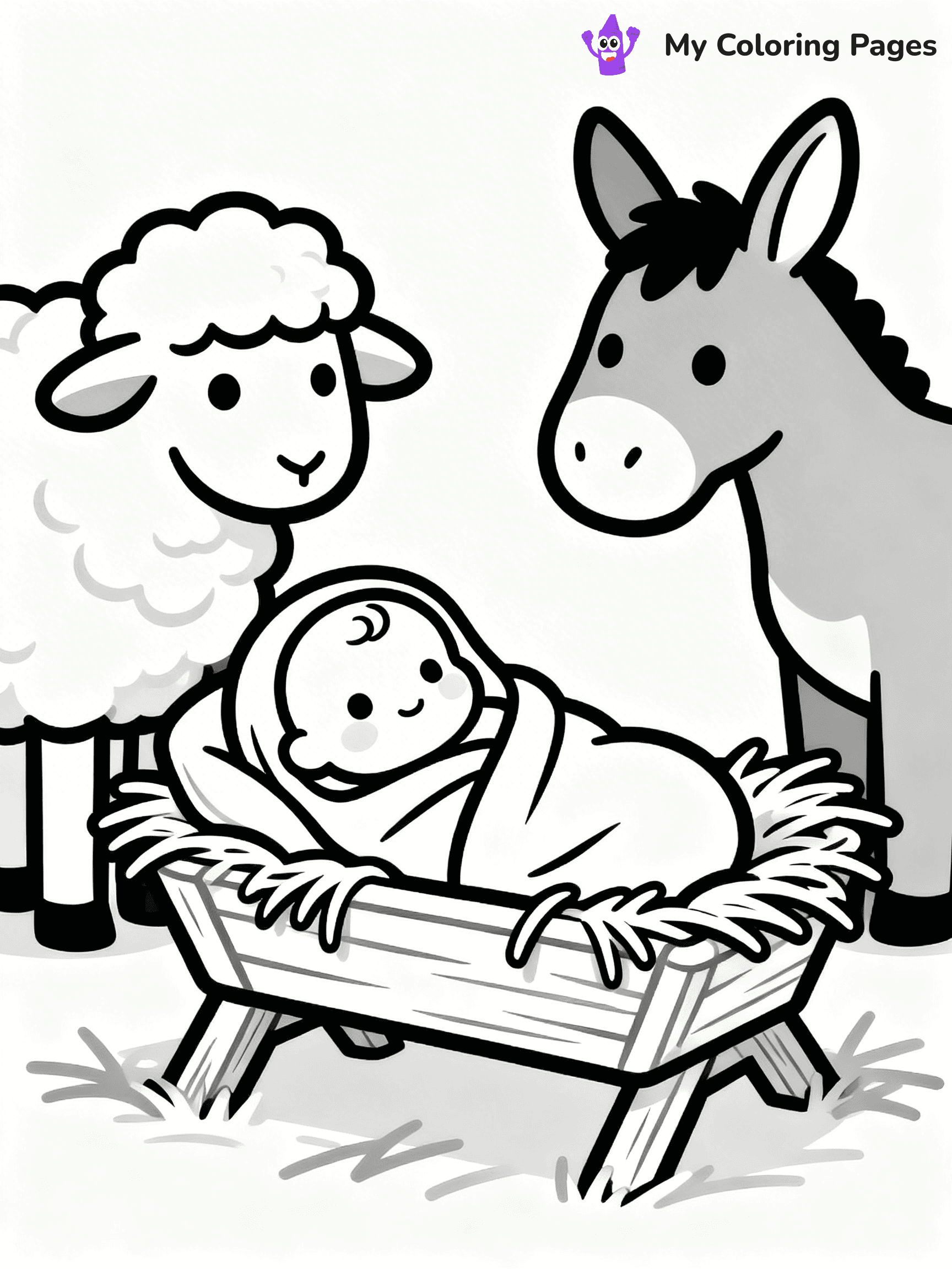 Manger Coloring Pages - 5