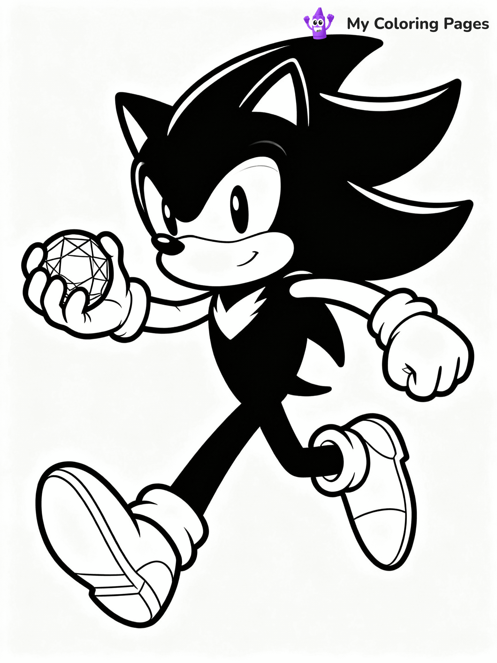⚠️ CRITICAL REQUIREMENT - ABSOLUTE BLACK AND WHITE ONLY ⚠️
This MUST be a BLACK AND WHITE line drawing ONLY. NO COLORS whatsoever.
- ONLY pure black lines (#000000) on pure white background (#FFFFFF)
- ABSOLUTELY NO colors, NO shading, NO gradients, NO grayscale
- If there are ANY colors in the output, the image is REJECTED
- This is a COLORING PAGE - meant to be COLORED IN by children
- The output must be UNCOLORED line art ready for coloring
⚠️ SUBJECT TO DRAW: Shadow the Hedgehog from Sonic in anime-inspired style, striking a dynamic running pose, chaos emerald in hand
(REMEMBER: Output must be BLACK AND WHITE line art only, NOT colored!)
# COLORING PAGE: BLACK OUTLINES ONLY - WHITE BACKGROUND MANDATORY
Create a **coloring book page** using EXACTLY two values: black lines, white space.
## NON-NEGOTIABLE BINARY RULES
- **ONLY #000000 (black) and #FFFFFF (white)** - NO other values exist
- **EVERY PIXEL = BLACK OR WHITE** - no gray/shading/antialiasing
- **WHITE BACKGROUND MANDATORY** - entire canvas stays white
- **ALL SHAPES HOLLOW** - everything is empty outlines waiting to be colored
- **FORBIDDEN:** fills, shading, gradients, patterns, textures, colors
- **NO SOLID REGIONS** - if it's not a thin line, it's wrong
## Universal Line Standards
- Black outlines ONLY - thin, uniform weight
- Every shape completely empty inside
- Closed contours suitable for coloring
- Simple flat illustration - zero depth/3D/realism
- **Style:** Whimsical Doodle Art Alley - rounded, friendly outlines (unless specified)
## Everything = Outline Only
- Characters/animals: hollow shapes
- Objects/clothing: empty contours
- Backgrounds/scenery: line work only
- Natural elements: outlined forms
- Dark/night areas: don't exist (use outlined symbols)
- Textures/patterns: convert to simple lines
## The Test
Can a child color EVERY white space with crayons? If any area is pre-filled/shaded/gray or colored in, it FAILS. Every shape must be waiting to receive color.
**FINAL OUTPUT**: Binary coloring page. Black lines define shapes. White spaces ready for coloring. Nothing else exists. No exceptions. Print-ready.
⚠️ FINAL REMINDER: Draw the subject "Shadow the Hedgehog from Sonic in anime-inspired style, striking a dynamic running pose, chaos emerald in hand" as BLACK AND WHITE line art. Zero colors in output.