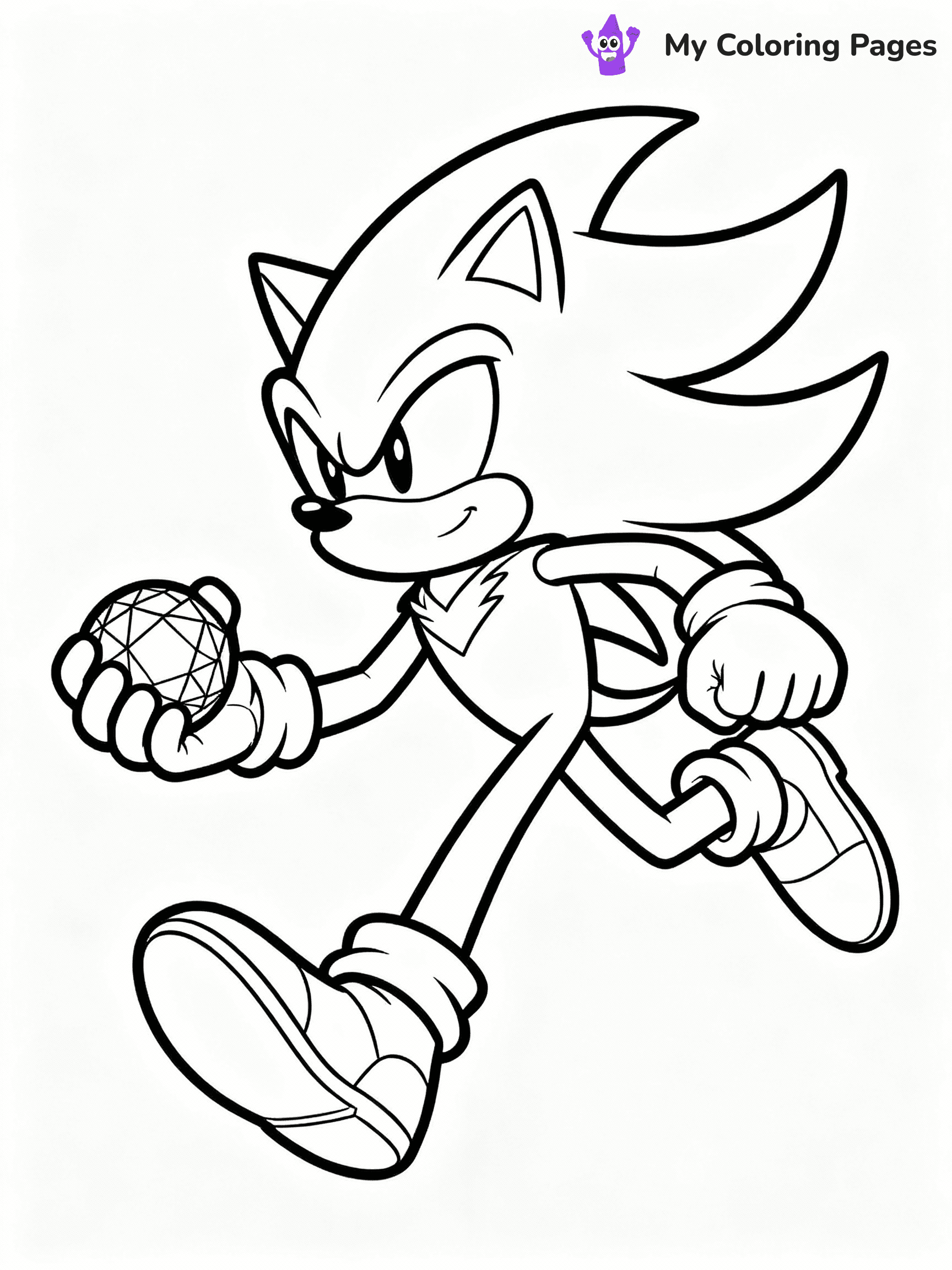 ⚠️ CRITICAL REQUIREMENT - ABSOLUTE BLACK AND WHITE ONLY ⚠️
This MUST be a BLACK AND WHITE line drawing ONLY. NO COLORS whatsoever.
- ONLY pure black lines (#000000) on pure white background (#FFFFFF)
- ABSOLUTELY NO colors, NO shading, NO gradients, NO grayscale
- If there are ANY colors in the output, the image is REJECTED
- This is a COLORING PAGE - meant to be COLORED IN by children
- The output must be UNCOLORED line art ready for coloring
⚠️ SUBJECT TO DRAW: Shadow the Hedgehog from Sonic in anime-inspired style, striking a dynamic running pose, chaos emerald in hand
(REMEMBER: Output must be BLACK AND WHITE line art only, NOT colored!)
# COLORING PAGE: BLACK OUTLINES ONLY - WHITE BACKGROUND MANDATORY
Create a **coloring book page** using EXACTLY two values: black lines, white space.
## NON-NEGOTIABLE BINARY RULES
- **ONLY #000000 (black) and #FFFFFF (white)** - NO other values exist
- **EVERY PIXEL = BLACK OR WHITE** - no gray/shading/antialiasing
- **WHITE BACKGROUND MANDATORY** - entire canvas stays white
- **ALL SHAPES HOLLOW** - everything is empty outlines waiting to be colored
- **FORBIDDEN:** fills, shading, gradients, patterns, textures, colors
- **NO SOLID REGIONS** - if it's not a thin line, it's wrong
## Universal Line Standards
- Black outlines ONLY - thin, uniform weight
- Every shape completely empty inside
- Closed contours suitable for coloring
- Simple flat illustration - zero depth/3D/realism
- **Style:** Whimsical Doodle Art Alley - rounded, friendly outlines (unless specified)
## Everything = Outline Only
- Characters/animals: hollow shapes
- Objects/clothing: empty contours
- Backgrounds/scenery: line work only
- Natural elements: outlined forms
- Dark/night areas: don't exist (use outlined symbols)
- Textures/patterns: convert to simple lines
## The Test
Can a child color EVERY white space with crayons? If any area is pre-filled/shaded/gray or colored in, it FAILS. Every shape must be waiting to receive color.
**FINAL OUTPUT**: Binary coloring page. Black lines define shapes. White spaces ready for coloring. Nothing else exists. No exceptions. Print-ready.
⚠️ FINAL REMINDER: Draw the subject "Shadow the Hedgehog from Sonic in anime-inspired style, striking a dynamic running pose, chaos emerald in hand" as BLACK AND WHITE line art. Zero colors in output.