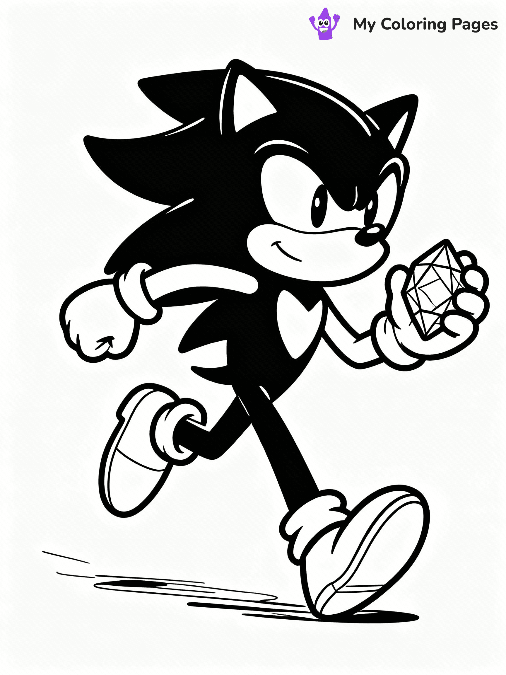 ⚠️ CRITICAL REQUIREMENT - ABSOLUTE BLACK AND WHITE ONLY ⚠️
This MUST be a BLACK AND WHITE line drawing ONLY. NO COLORS whatsoever.
- ONLY pure black lines (#000000) on pure white background (#FFFFFF)
- ABSOLUTELY NO colors, NO shading, NO gradients, NO grayscale
- If there are ANY colors in the output, the image is REJECTED
- This is a COLORING PAGE - meant to be COLORED IN by children
- The output must be UNCOLORED line art ready for coloring
⚠️ SUBJECT TO DRAW: Shadow the Hedgehog from Sonic in anime-inspired style, striking a dynamic running pose, chaos emerald in hand
(REMEMBER: Output must be BLACK AND WHITE line art only, NOT colored!)
# COLORING PAGE: BLACK OUTLINES ONLY - WHITE BACKGROUND MANDATORY
Create a **coloring book page** using EXACTLY two values: black lines, white space.
## NON-NEGOTIABLE BINARY RULES
- **ONLY #000000 (black) and #FFFFFF (white)** - NO other values exist
- **EVERY PIXEL = BLACK OR WHITE** - no gray/shading/antialiasing
- **WHITE BACKGROUND MANDATORY** - entire canvas stays white
- **ALL SHAPES HOLLOW** - everything is empty outlines waiting to be colored
- **FORBIDDEN:** fills, shading, gradients, patterns, textures, colors
- **NO SOLID REGIONS** - if it's not a thin line, it's wrong
## Universal Line Standards
- Black outlines ONLY - thin, uniform weight
- Every shape completely empty inside
- Closed contours suitable for coloring
- Simple flat illustration - zero depth/3D/realism
- **Style:** Whimsical Doodle Art Alley - rounded, friendly outlines (unless specified)
## Everything = Outline Only
- Characters/animals: hollow shapes
- Objects/clothing: empty contours
- Backgrounds/scenery: line work only
- Natural elements: outlined forms
- Dark/night areas: don't exist (use outlined symbols)
- Textures/patterns: convert to simple lines
## The Test
Can a child color EVERY white space with crayons? If any area is pre-filled/shaded/gray or colored in, it FAILS. Every shape must be waiting to receive color.
**FINAL OUTPUT**: Binary coloring page. Black lines define shapes. White spaces ready for coloring. Nothing else exists. No exceptions. Print-ready.
⚠️ FINAL REMINDER: Draw the subject "Shadow the Hedgehog from Sonic in anime-inspired style, striking a dynamic running pose, chaos emerald in hand" as BLACK AND WHITE line art. Zero colors in output.