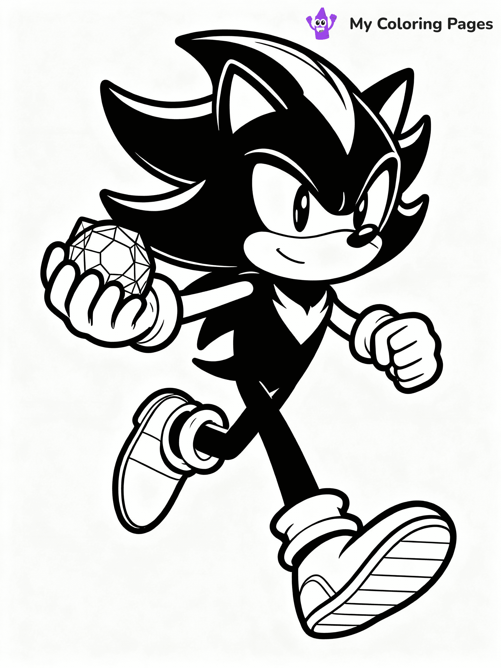 ⚠️ CRITICAL REQUIREMENT - ABSOLUTE BLACK AND WHITE ONLY ⚠️
This MUST be a BLACK AND WHITE line drawing ONLY. NO COLORS whatsoever.
- ONLY pure black lines (#000000) on pure white background (#FFFFFF)
- ABSOLUTELY NO colors, NO shading, NO gradients, NO grayscale
- If there are ANY colors in the output, the image is REJECTED
- This is a COLORING PAGE - meant to be COLORED IN by children
- The output must be UNCOLORED line art ready for coloring
⚠️ SUBJECT TO DRAW: Shadow the Hedgehog from Sonic in anime-inspired style, striking a dynamic running pose, chaos emerald in hand
(REMEMBER: Output must be BLACK AND WHITE line art only, NOT colored!)
# COLORING PAGE: BLACK OUTLINES ONLY - WHITE BACKGROUND MANDATORY
Create a **coloring book page** using EXACTLY two values: black lines, white space.
## NON-NEGOTIABLE BINARY RULES
- **ONLY #000000 (black) and #FFFFFF (white)** - NO other values exist
- **EVERY PIXEL = BLACK OR WHITE** - no gray/shading/antialiasing
- **WHITE BACKGROUND MANDATORY** - entire canvas stays white
- **ALL SHAPES HOLLOW** - everything is empty outlines waiting to be colored
- **FORBIDDEN:** fills, shading, gradients, patterns, textures, colors
- **NO SOLID REGIONS** - if it's not a thin line, it's wrong
## Universal Line Standards
- Black outlines ONLY - thin, uniform weight
- Every shape completely empty inside
- Closed contours suitable for coloring
- Simple flat illustration - zero depth/3D/realism
- **Style:** Whimsical Doodle Art Alley - rounded, friendly outlines (unless specified)
## Everything = Outline Only
- Characters/animals: hollow shapes
- Objects/clothing: empty contours
- Backgrounds/scenery: line work only
- Natural elements: outlined forms
- Dark/night areas: don't exist (use outlined symbols)
- Textures/patterns: convert to simple lines
## The Test
Can a child color EVERY white space with crayons? If any area is pre-filled/shaded/gray or colored in, it FAILS. Every shape must be waiting to receive color.
**FINAL OUTPUT**: Binary coloring page. Black lines define shapes. White spaces ready for coloring. Nothing else exists. No exceptions. Print-ready.
⚠️ FINAL REMINDER: Draw the subject "Shadow the Hedgehog from Sonic in anime-inspired style, striking a dynamic running pose, chaos emerald in hand" as BLACK AND WHITE line art. Zero colors in output.