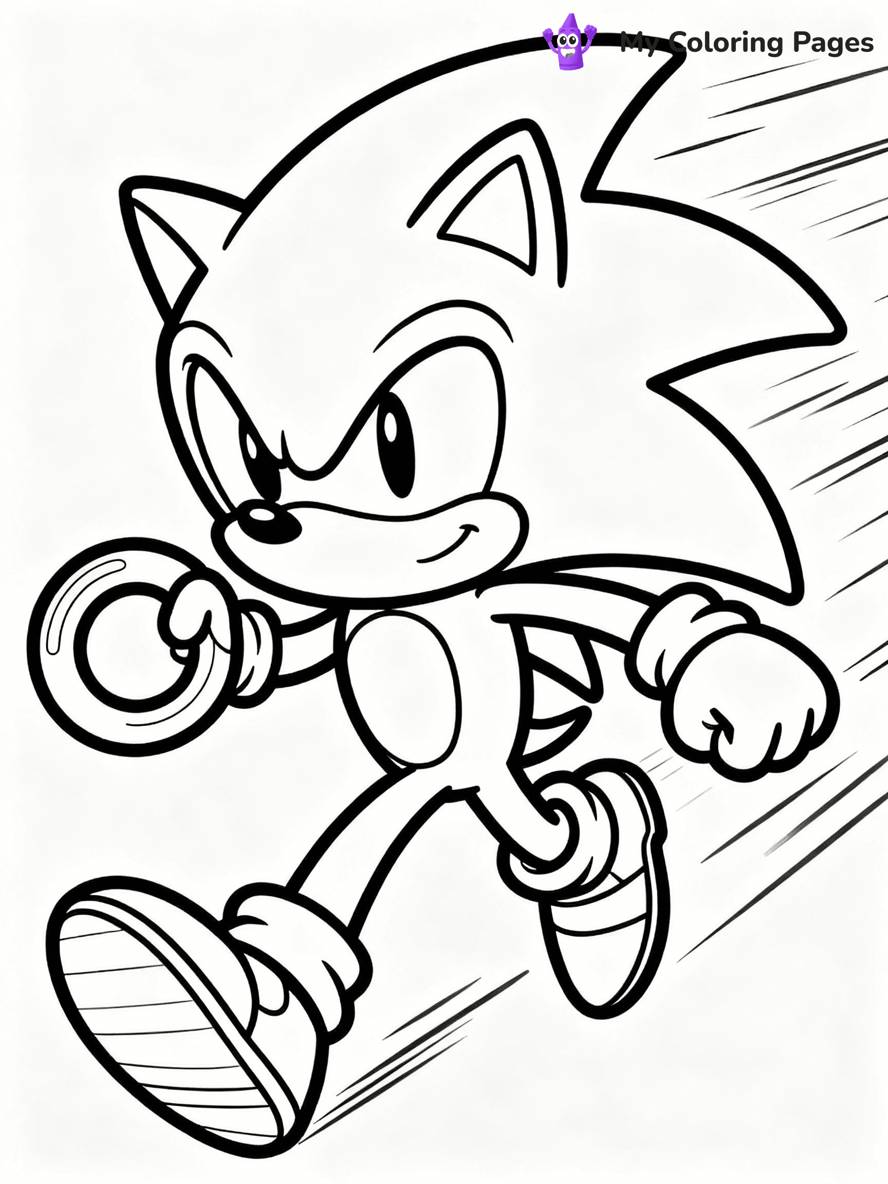 ⚠️ CRITICAL REQUIREMENT - ABSOLUTE BLACK AND WHITE ONLY ⚠️
This MUST be a BLACK AND WHITE line drawing ONLY. NO COLORS whatsoever.
- ONLY pure black lines (#000000) on pure white background (#FFFFFF)
- ABSOLUTELY NO colors, NO shading, NO gradients, NO grayscale
- If there are ANY colors in the output, the image is REJECTED
- This is a COLORING PAGE - meant to be COLORED IN by children
- The output must be UNCOLORED line art ready for coloring
⚠️ SUBJECT TO DRAW: Sonic the Hedgehog in vibrant game-accurate style, bursting forward in a rapid boost dash ring in hand.
(REMEMBER: Output must be BLACK AND WHITE line art only, NOT colored!)
# COLORING PAGE: BLACK OUTLINES ONLY - WHITE BACKGROUND MANDATORY
Create a **coloring book page** using EXACTLY two values: black lines, white space.
## NON-NEGOTIABLE BINARY RULES
- **ONLY #000000 (black) and #FFFFFF (white)** - NO other values exist
- **EVERY PIXEL = BLACK OR WHITE** - no gray/shading/antialiasing
- **WHITE BACKGROUND MANDATORY** - entire canvas stays white
- **ALL SHAPES HOLLOW** - everything is empty outlines waiting to be colored
- **FORBIDDEN:** fills, shading, gradients, patterns, textures, colors
- **NO SOLID REGIONS** - if it's not a thin line, it's wrong
## Universal Line Standards
- Black outlines ONLY - thin, uniform weight
- Every shape completely empty inside
- Closed contours suitable for coloring
- Simple flat illustration - zero depth/3D/realism
- **Style:** Whimsical Doodle Art Alley - rounded, friendly outlines (unless specified)
## Everything = Outline Only
- Characters/animals: hollow shapes
- Objects/clothing: empty contours
- Backgrounds/scenery: line work only
- Natural elements: outlined forms
- Dark/night areas: don't exist (use outlined symbols)
- Textures/patterns: convert to simple lines
## The Test
Can a child color EVERY white space with crayons? If any area is pre-filled/shaded/gray or colored in, it FAILS. Every shape must be waiting to receive color.
**FINAL OUTPUT**: Binary coloring page. Black lines define shapes. White spaces ready for coloring. Nothing else exists. No exceptions. Print-ready.
⚠️ FINAL REMINDER: Draw the subject "Sonic the Hedgehog in vibrant game-accurate style, bursting forward in a rapid boost dash ring in hand." as BLACK AND WHITE line art. Zero colors in output.
