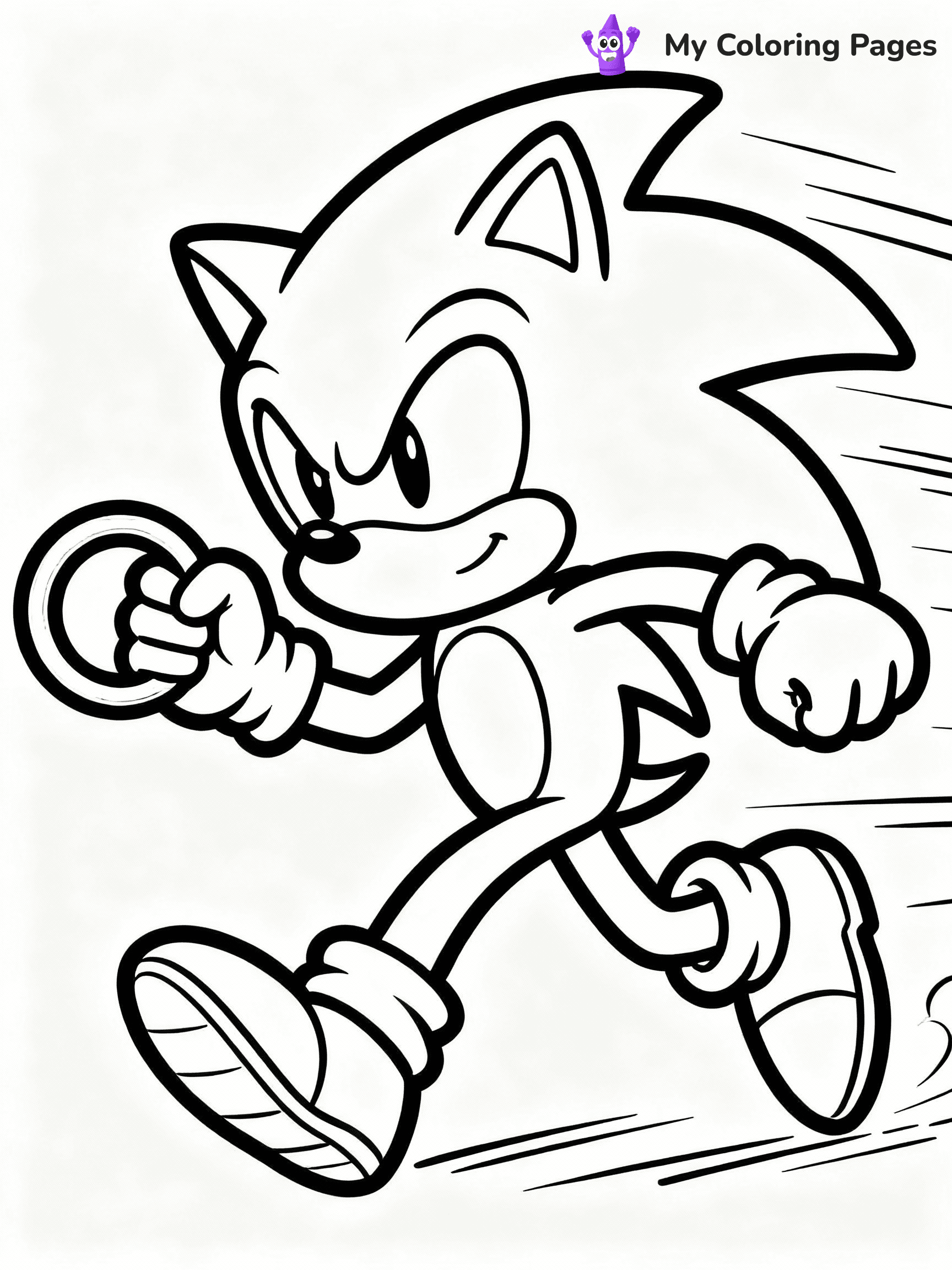 ⚠️ CRITICAL REQUIREMENT - ABSOLUTE BLACK AND WHITE ONLY ⚠️
This MUST be a BLACK AND WHITE line drawing ONLY. NO COLORS whatsoever.
- ONLY pure black lines (#000000) on pure white background (#FFFFFF)
- ABSOLUTELY NO colors, NO shading, NO gradients, NO grayscale
- If there are ANY colors in the output, the image is REJECTED
- This is a COLORING PAGE - meant to be COLORED IN by children
- The output must be UNCOLORED line art ready for coloring
⚠️ SUBJECT TO DRAW: Sonic the Hedgehog in vibrant game-accurate style, bursting forward in a rapid boost dash ring in hand.
(REMEMBER: Output must be BLACK AND WHITE line art only, NOT colored!)
# COLORING PAGE: BLACK OUTLINES ONLY - WHITE BACKGROUND MANDATORY
Create a **coloring book page** using EXACTLY two values: black lines, white space.
## NON-NEGOTIABLE BINARY RULES
- **ONLY #000000 (black) and #FFFFFF (white)** - NO other values exist
- **EVERY PIXEL = BLACK OR WHITE** - no gray/shading/antialiasing
- **WHITE BACKGROUND MANDATORY** - entire canvas stays white
- **ALL SHAPES HOLLOW** - everything is empty outlines waiting to be colored
- **FORBIDDEN:** fills, shading, gradients, patterns, textures, colors
- **NO SOLID REGIONS** - if it's not a thin line, it's wrong
## Universal Line Standards
- Black outlines ONLY - thin, uniform weight
- Every shape completely empty inside
- Closed contours suitable for coloring
- Simple flat illustration - zero depth/3D/realism
- **Style:** Whimsical Doodle Art Alley - rounded, friendly outlines (unless specified)
## Everything = Outline Only
- Characters/animals: hollow shapes
- Objects/clothing: empty contours
- Backgrounds/scenery: line work only
- Natural elements: outlined forms
- Dark/night areas: don't exist (use outlined symbols)
- Textures/patterns: convert to simple lines
## The Test
Can a child color EVERY white space with crayons? If any area is pre-filled/shaded/gray or colored in, it FAILS. Every shape must be waiting to receive color.
**FINAL OUTPUT**: Binary coloring page. Black lines define shapes. White spaces ready for coloring. Nothing else exists. No exceptions. Print-ready.
⚠️ FINAL REMINDER: Draw the subject "Sonic the Hedgehog in vibrant game-accurate style, bursting forward in a rapid boost dash ring in hand." as BLACK AND WHITE line art. Zero colors in output.