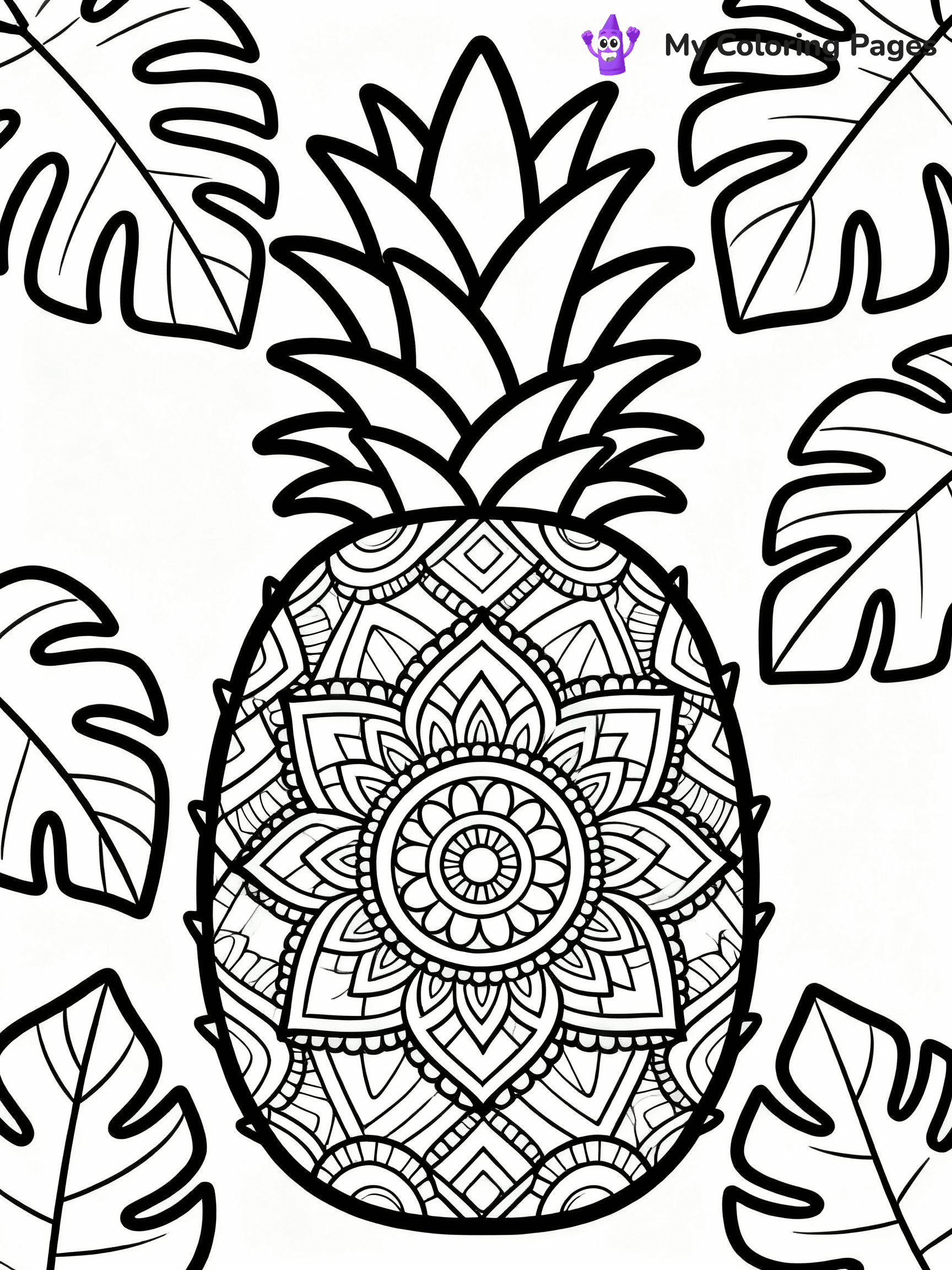 Pineapple Coloring Pages - 38