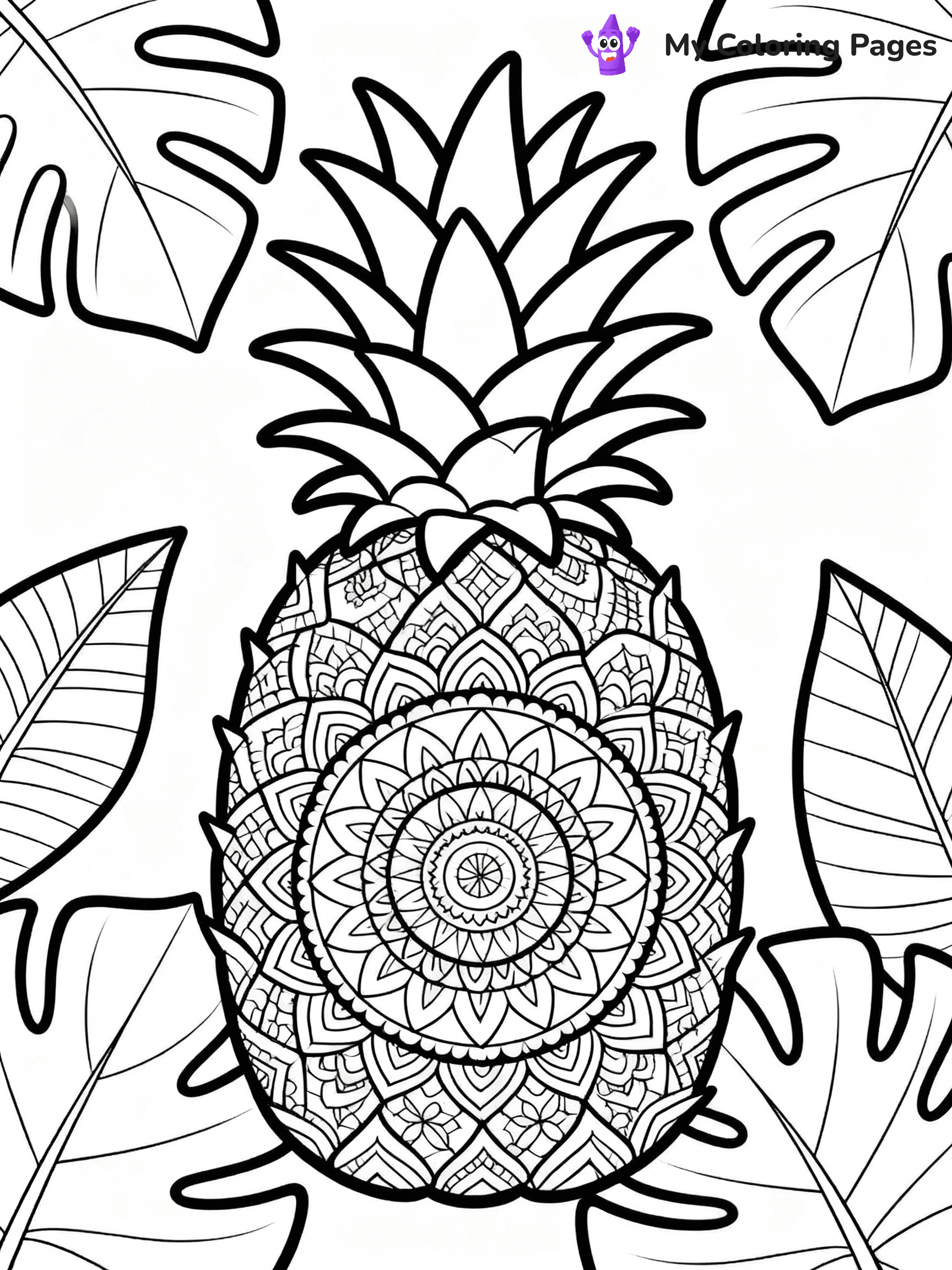 Pineapple Coloring Pages - 37