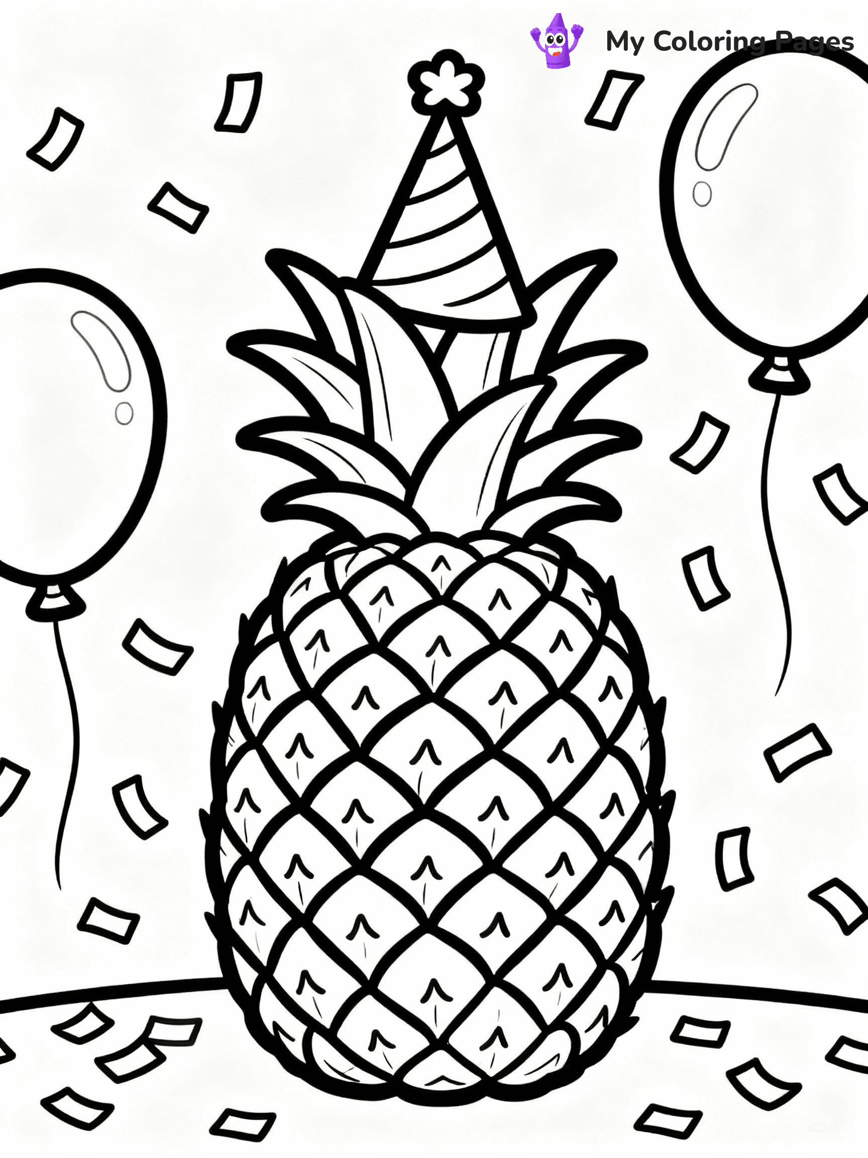 Pineapple Coloring Pages - 25
