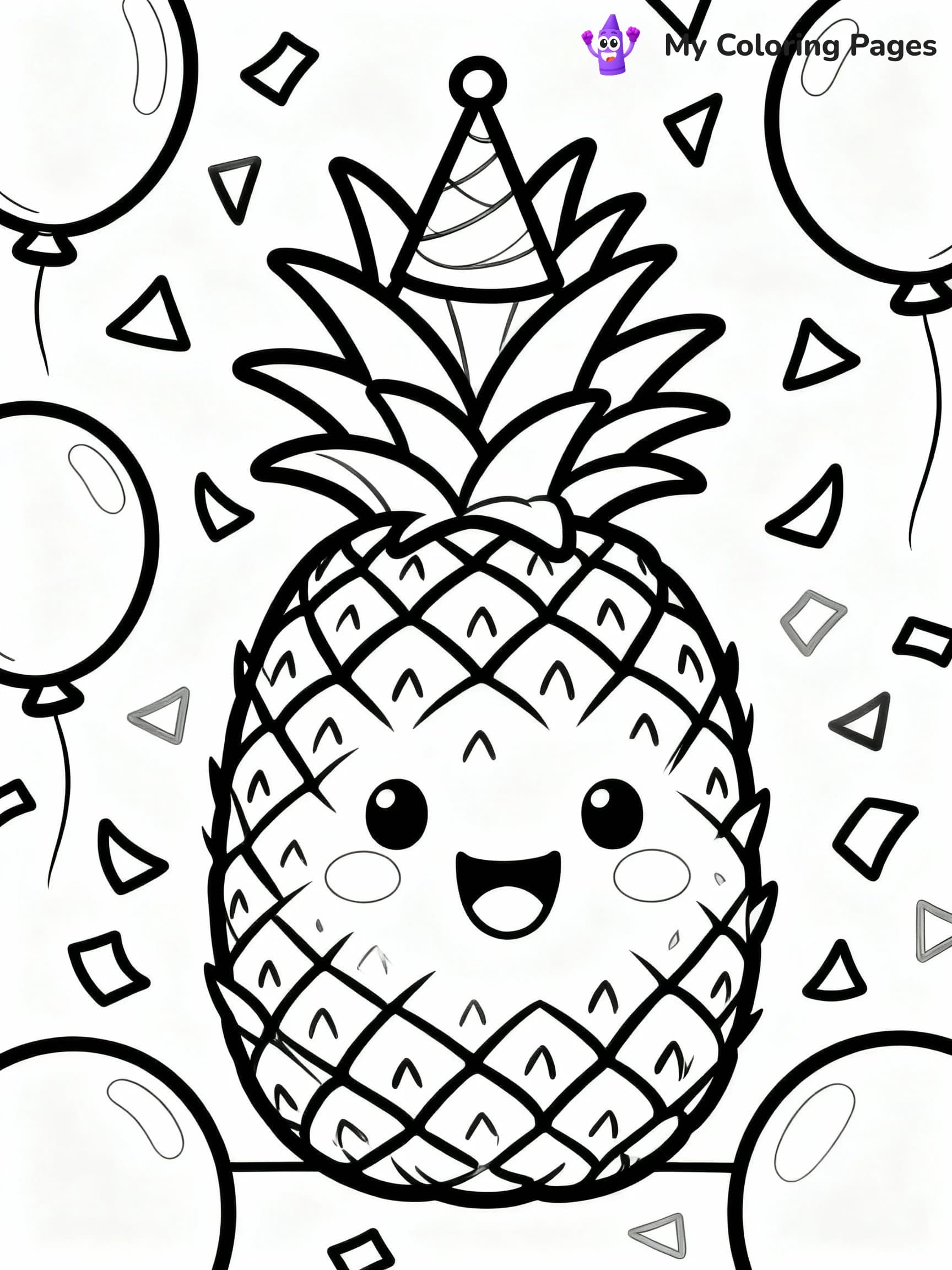 Pineapple Coloring Pages - 24
