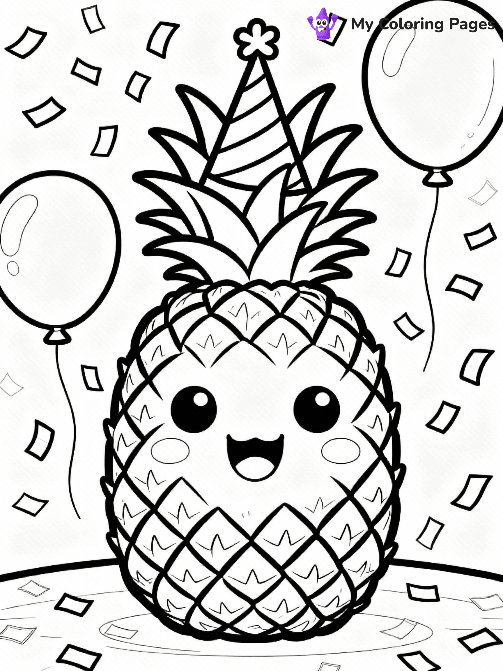 Pineapple Coloring Pages - 22