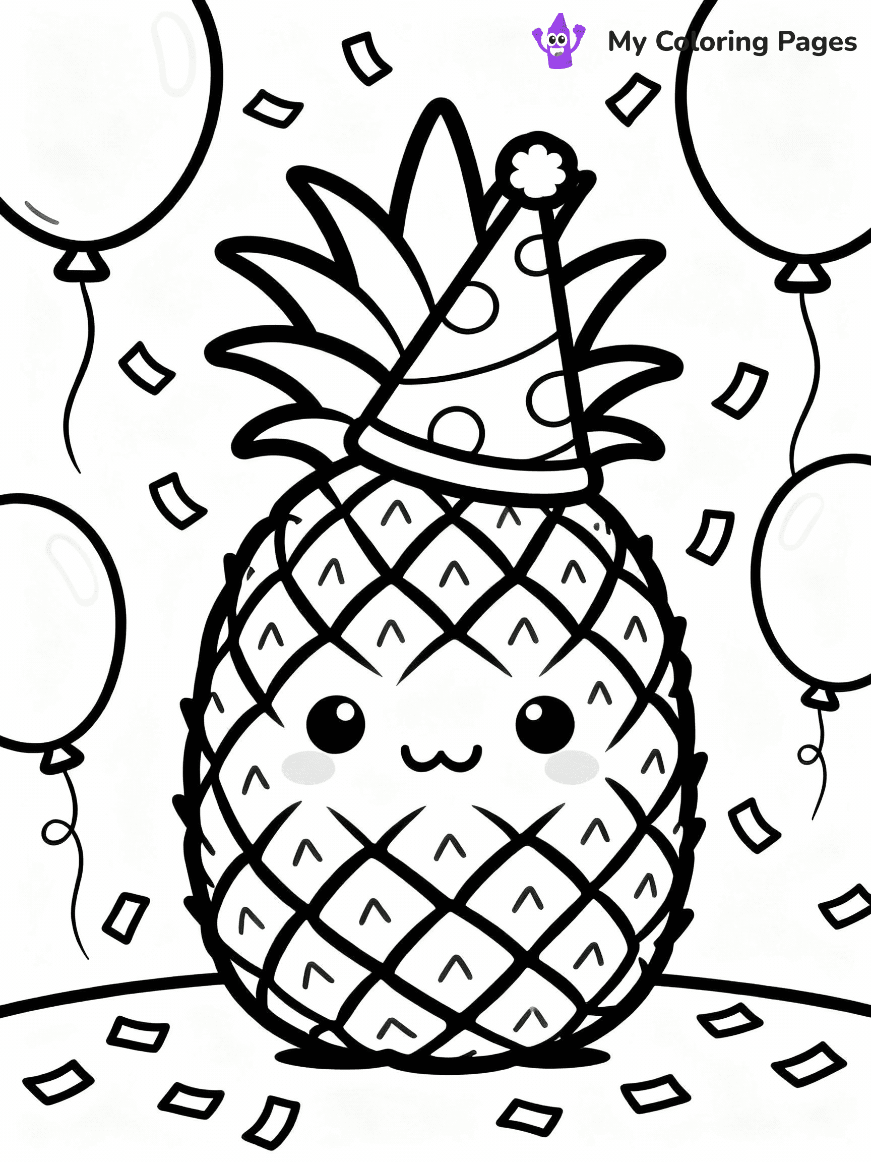 Pineapple Coloring Pages - 21