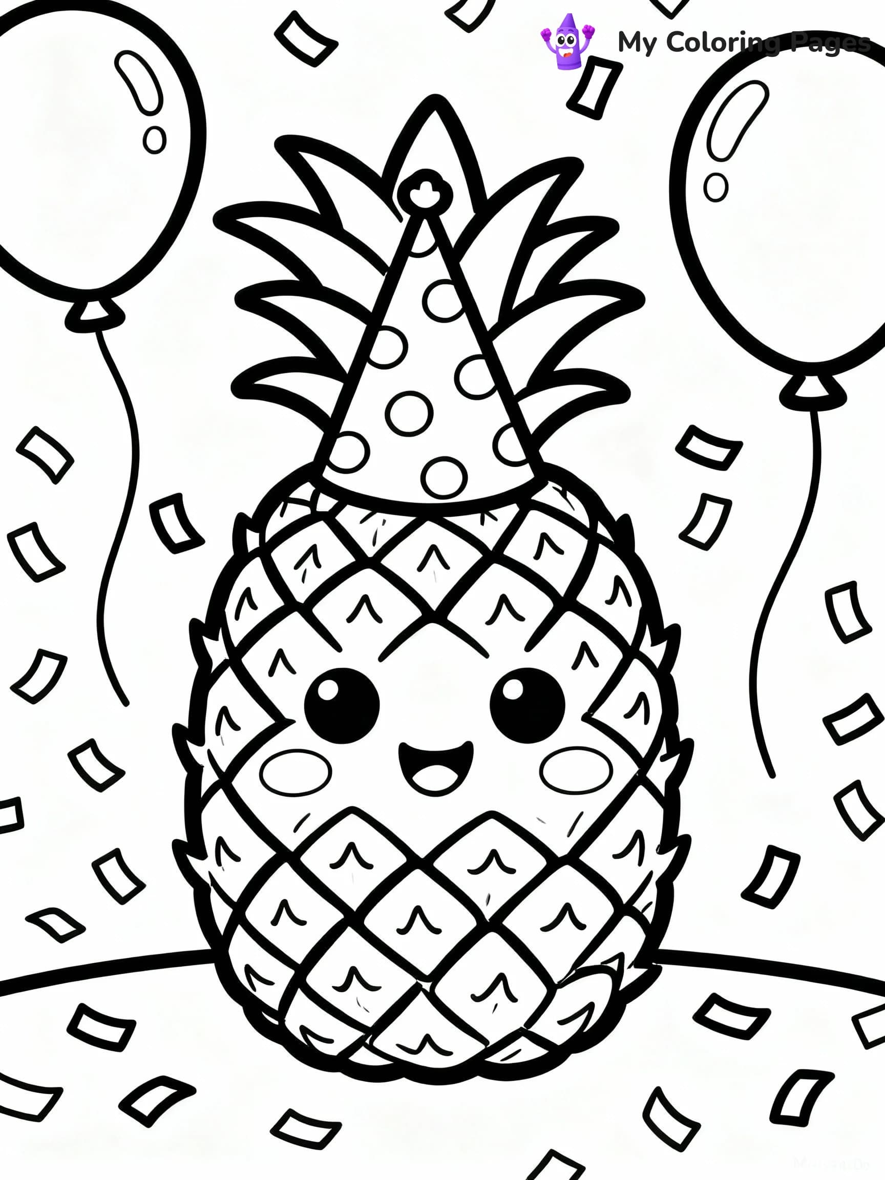 Pineapple Coloring Pages - 20