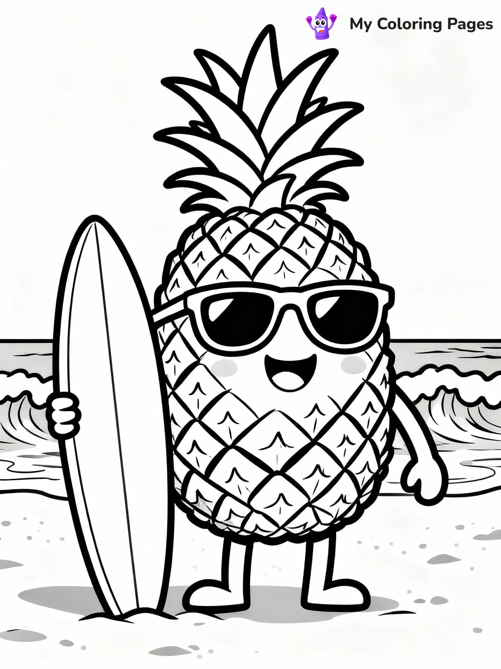 Pineapple Coloring Pages - 18