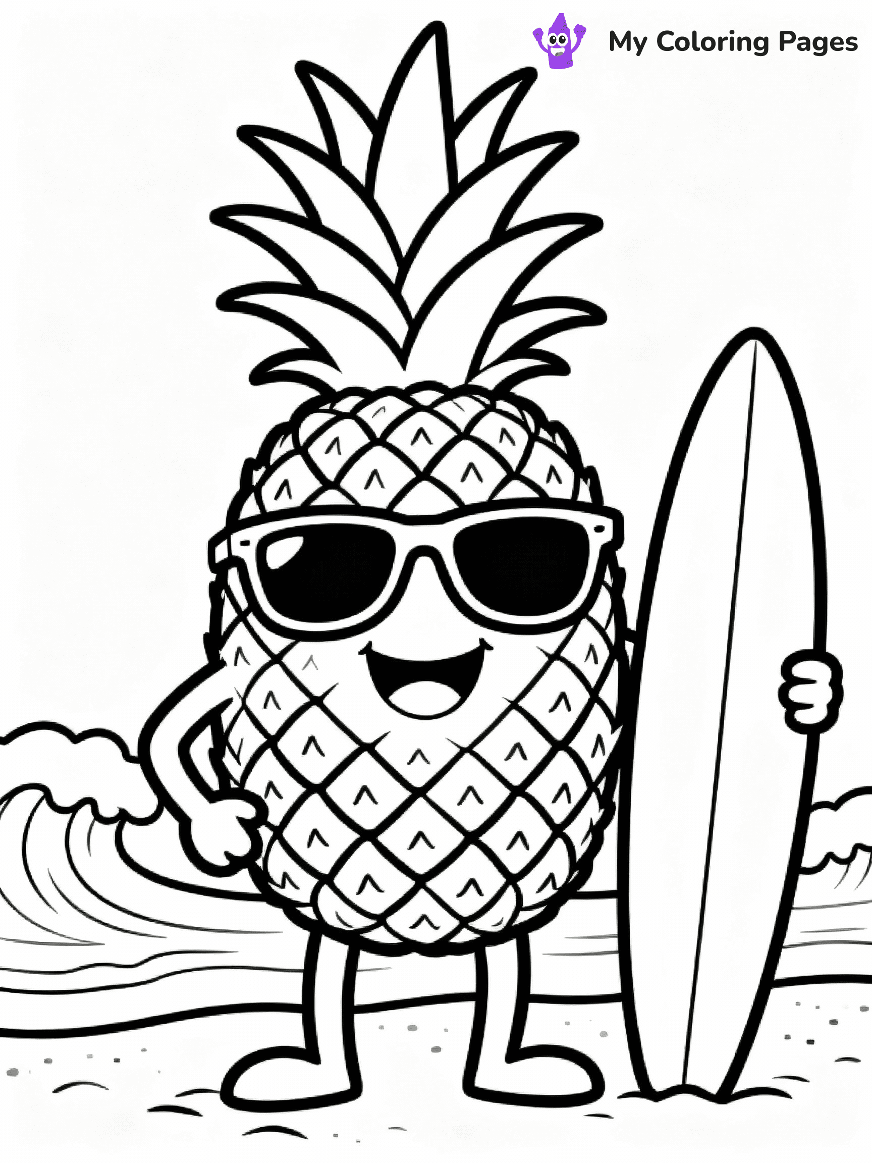 Pineapple Coloring Pages - 17
