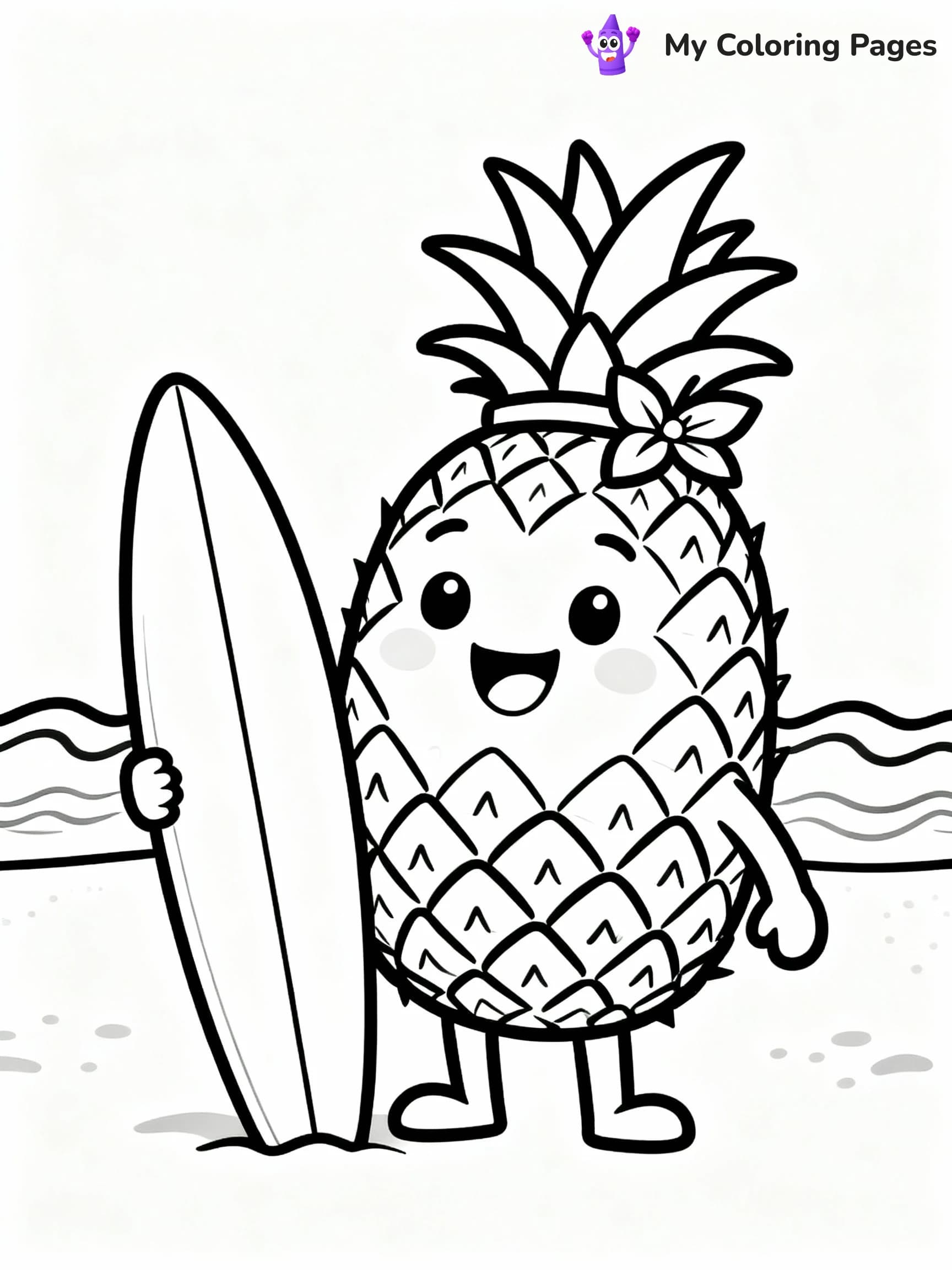 Pineapple Coloring Pages - 13