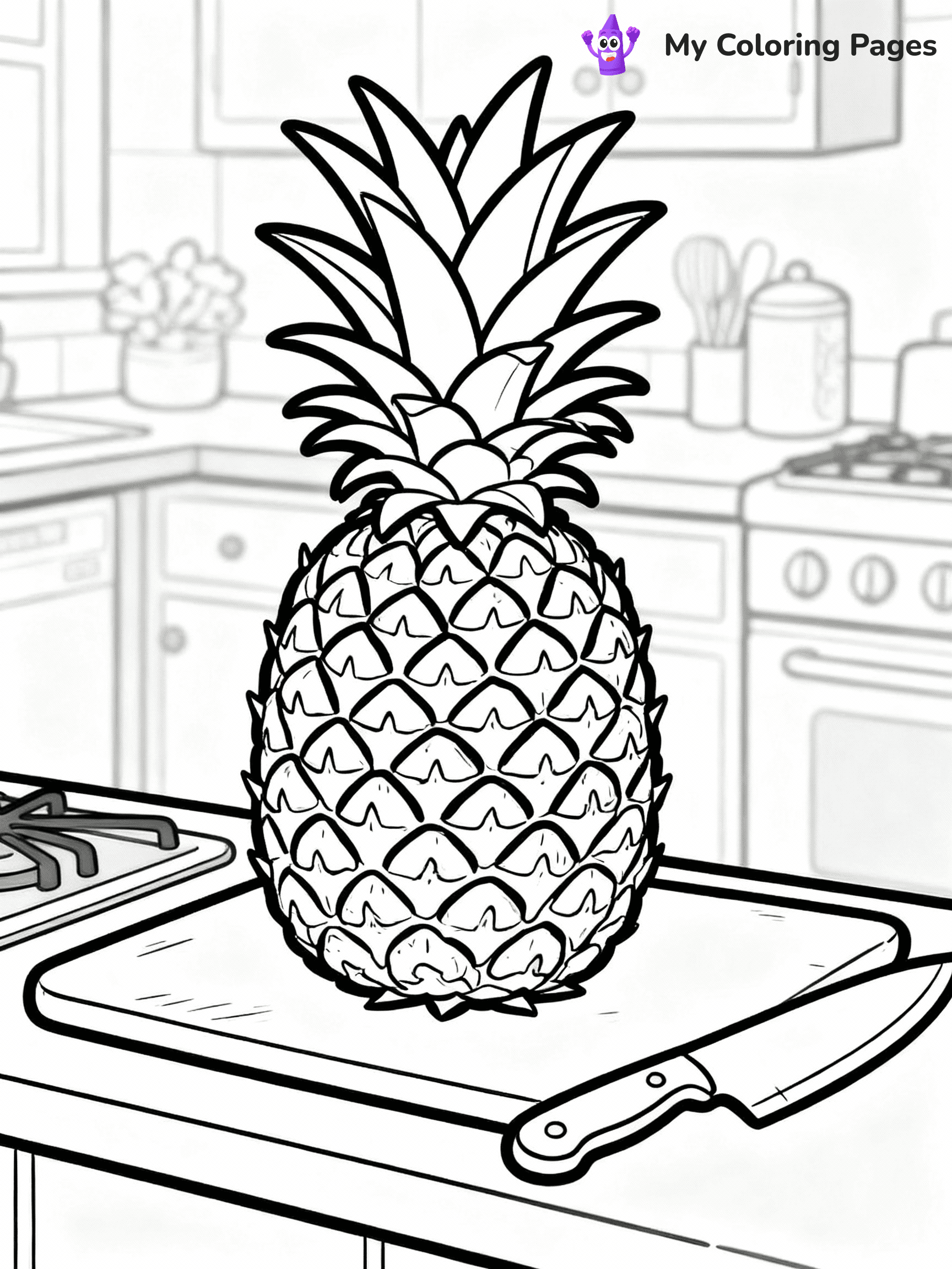 Pineapple Coloring Pages - 12