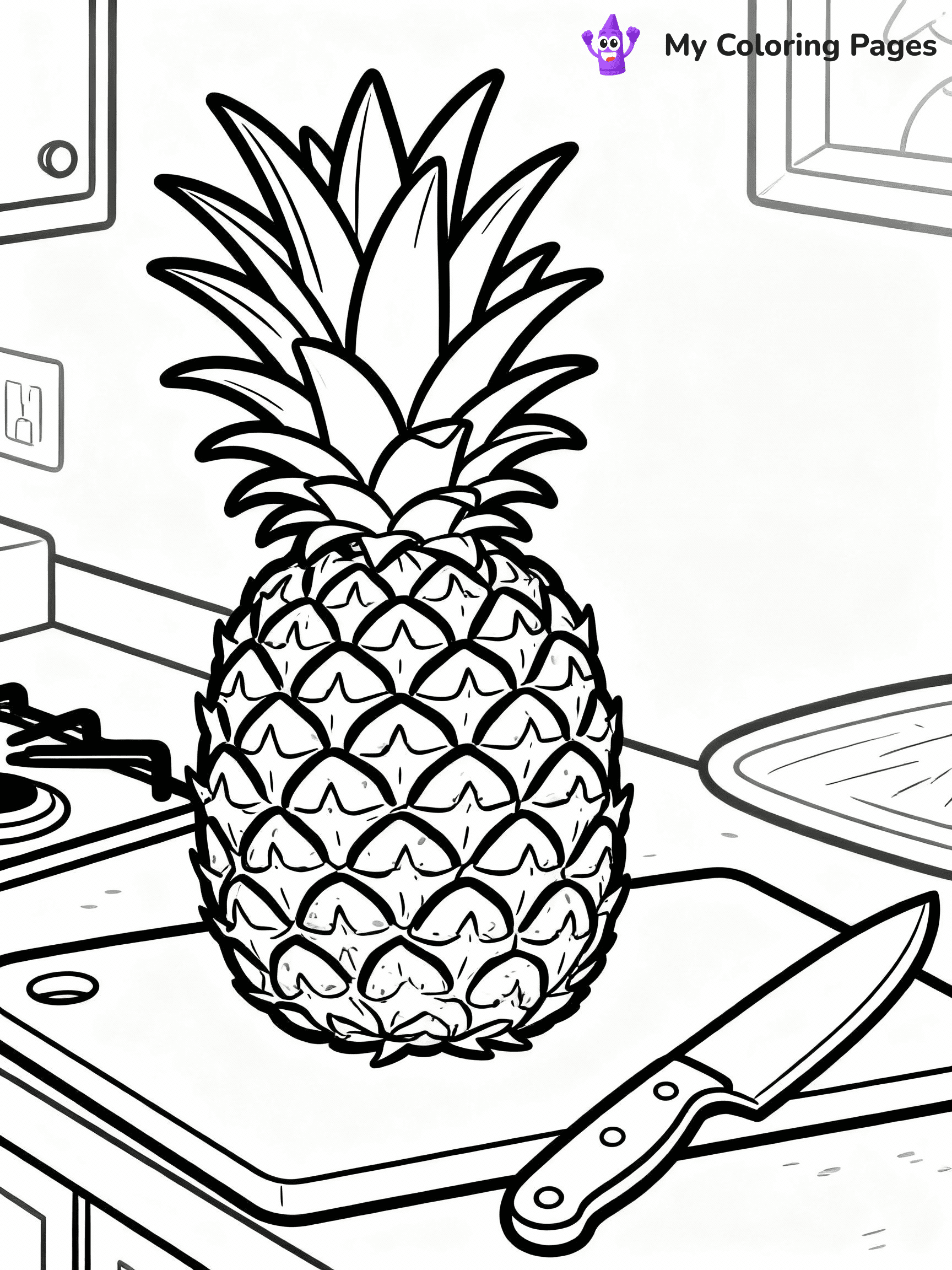 Pineapple Coloring Pages - 11