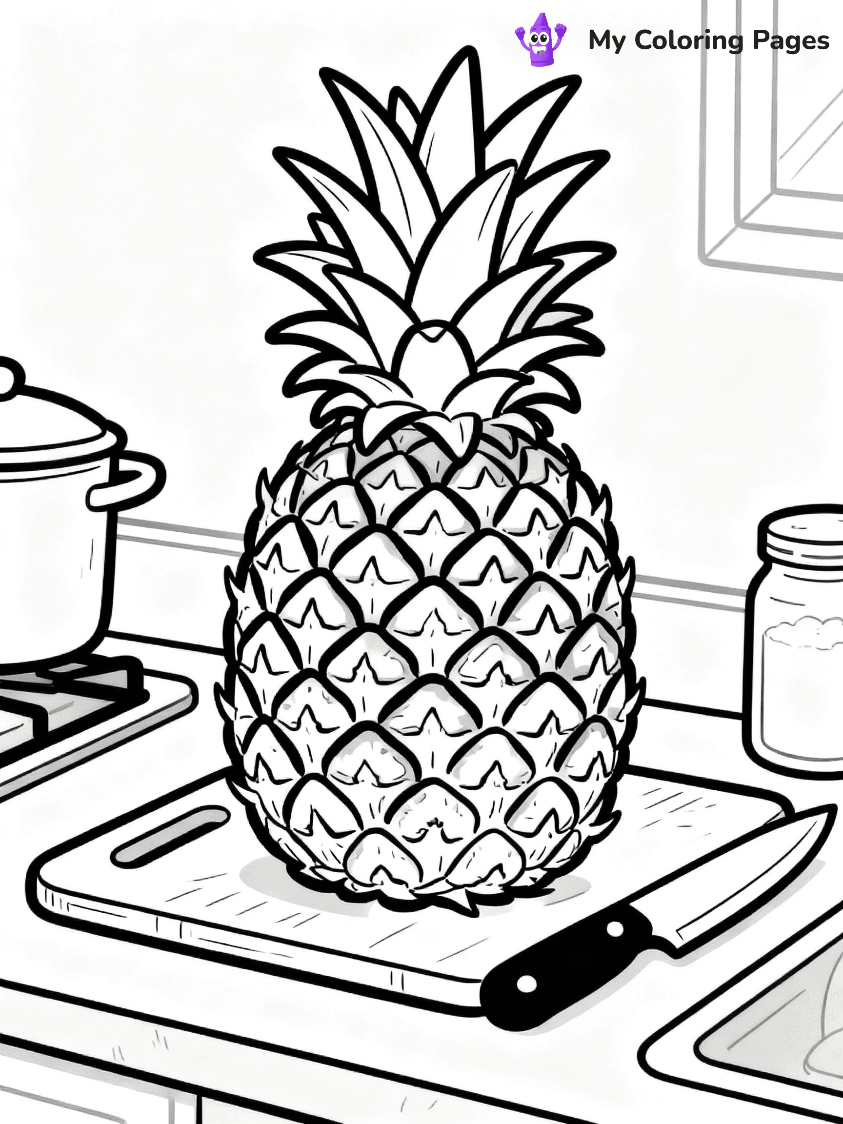 Pineapple Coloring Pages - 8