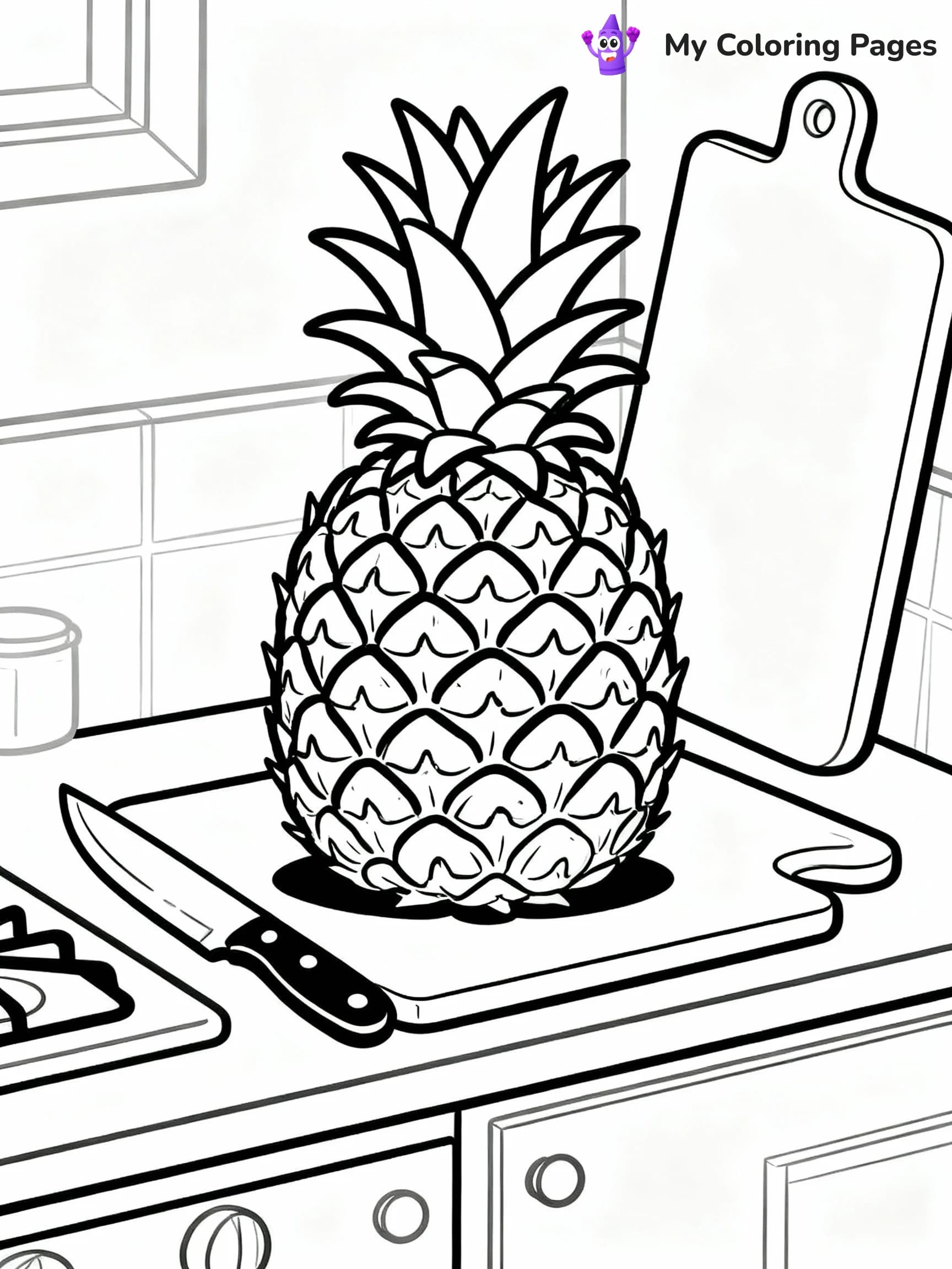 Pineapple Coloring Pages - 7