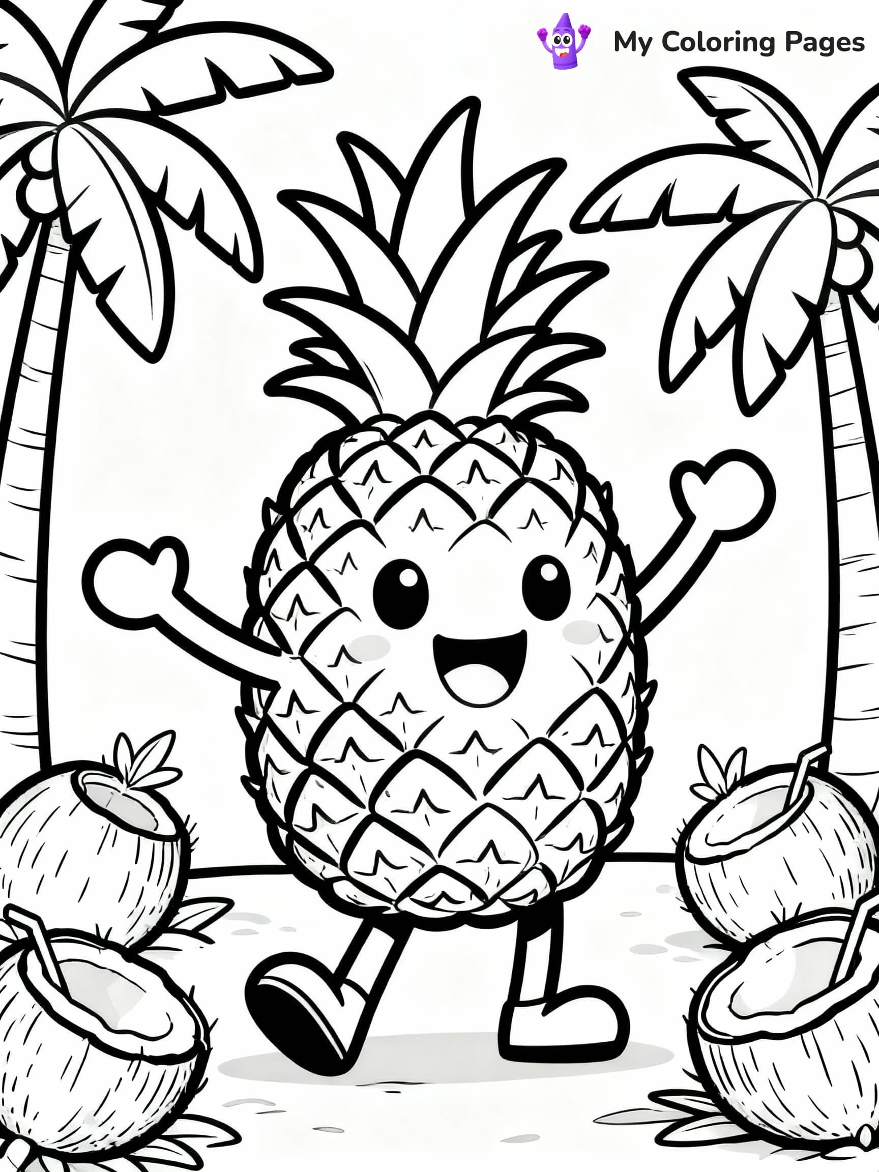 Pineapple Coloring Pages - 4