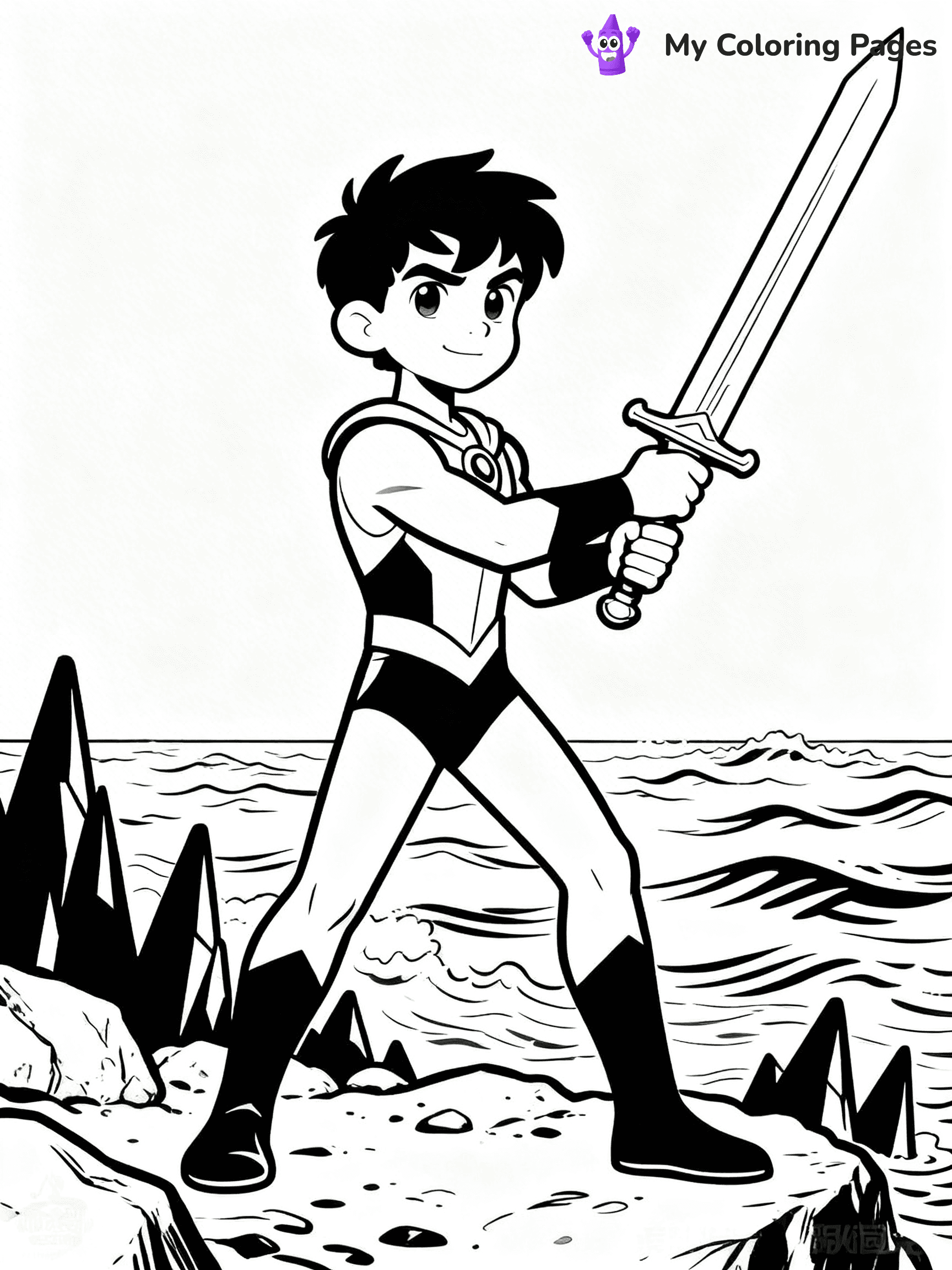 Aquaman Coloring Pages - 30