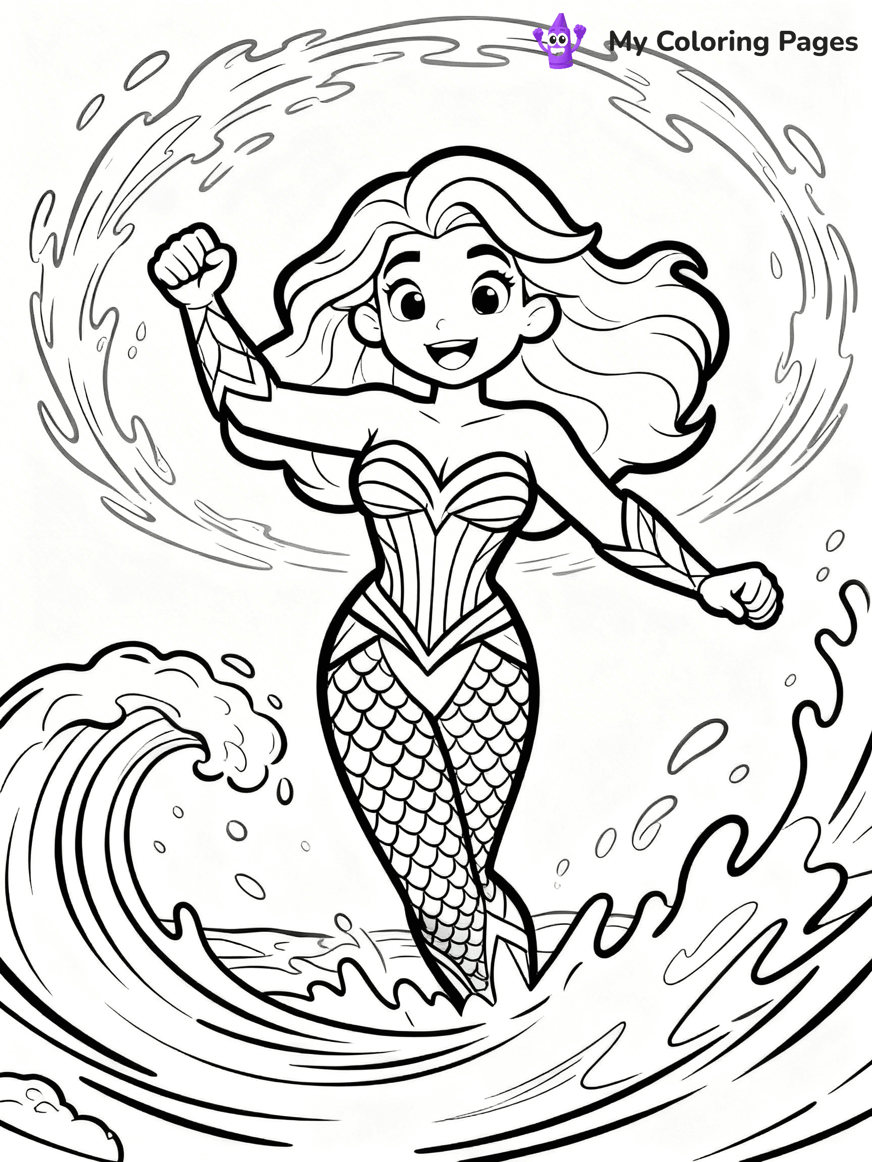 Aquaman Coloring Pages - 23