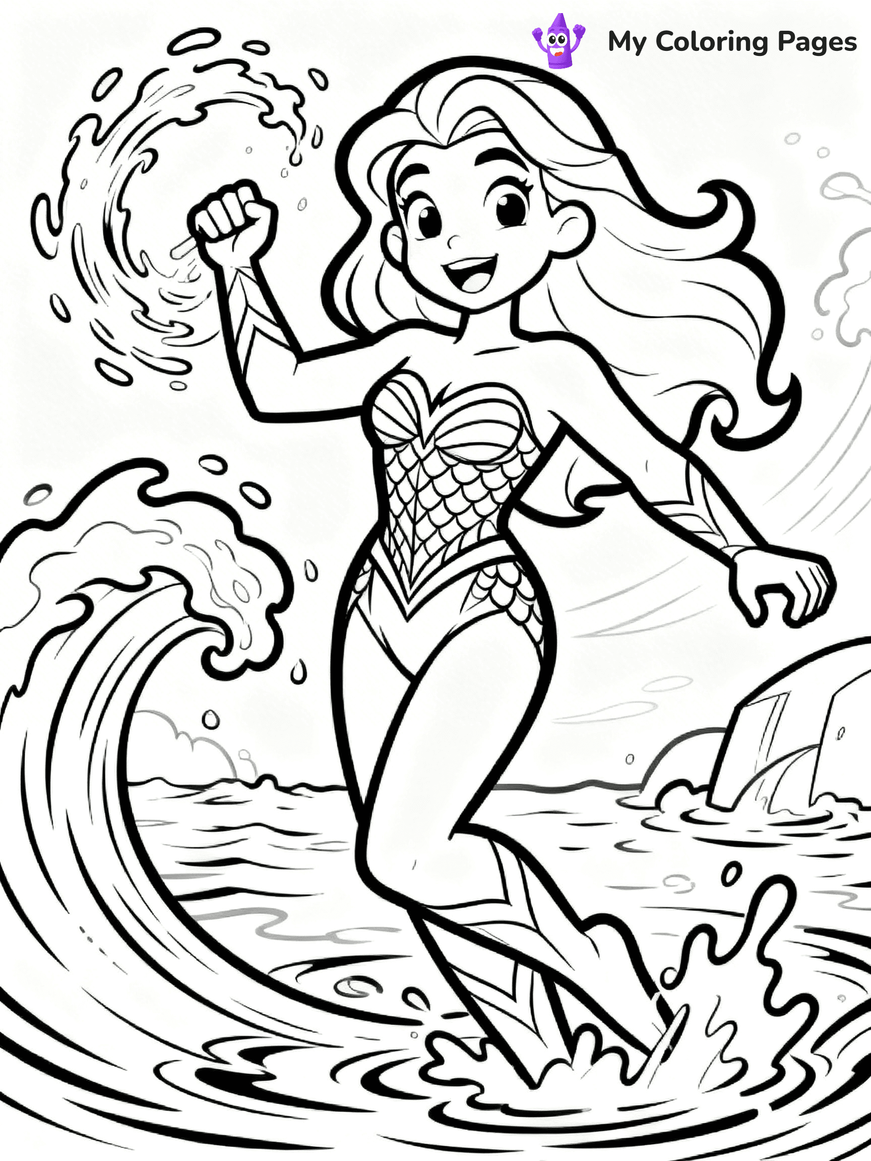 Aquaman Coloring Pages - 20